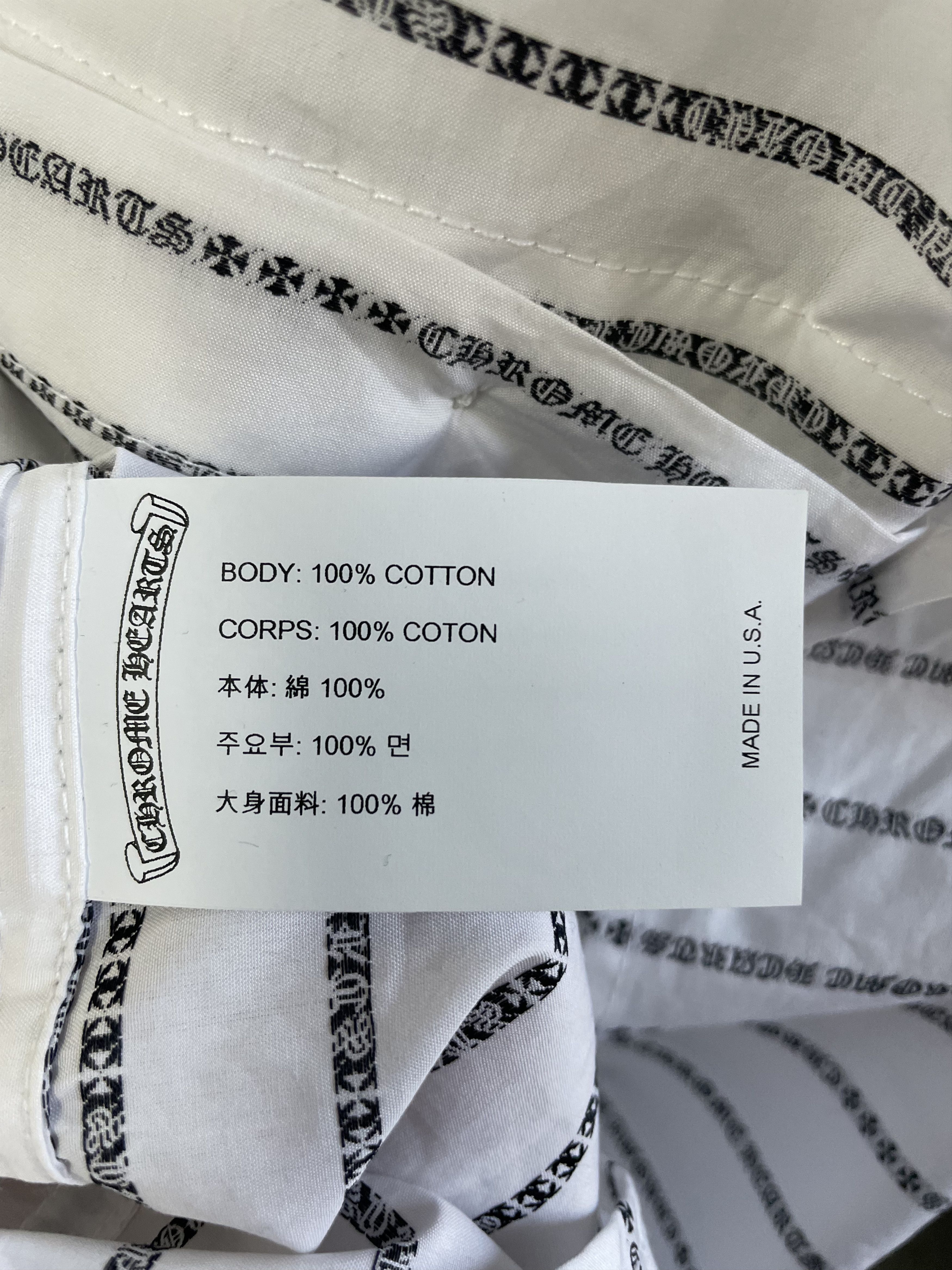 Chrome Hearts Chrome Hearts Loose Ends White&Black CH Pin Stripe Shirt Size M / US 6-8 / IT 42-44 - 7 Thumbnail