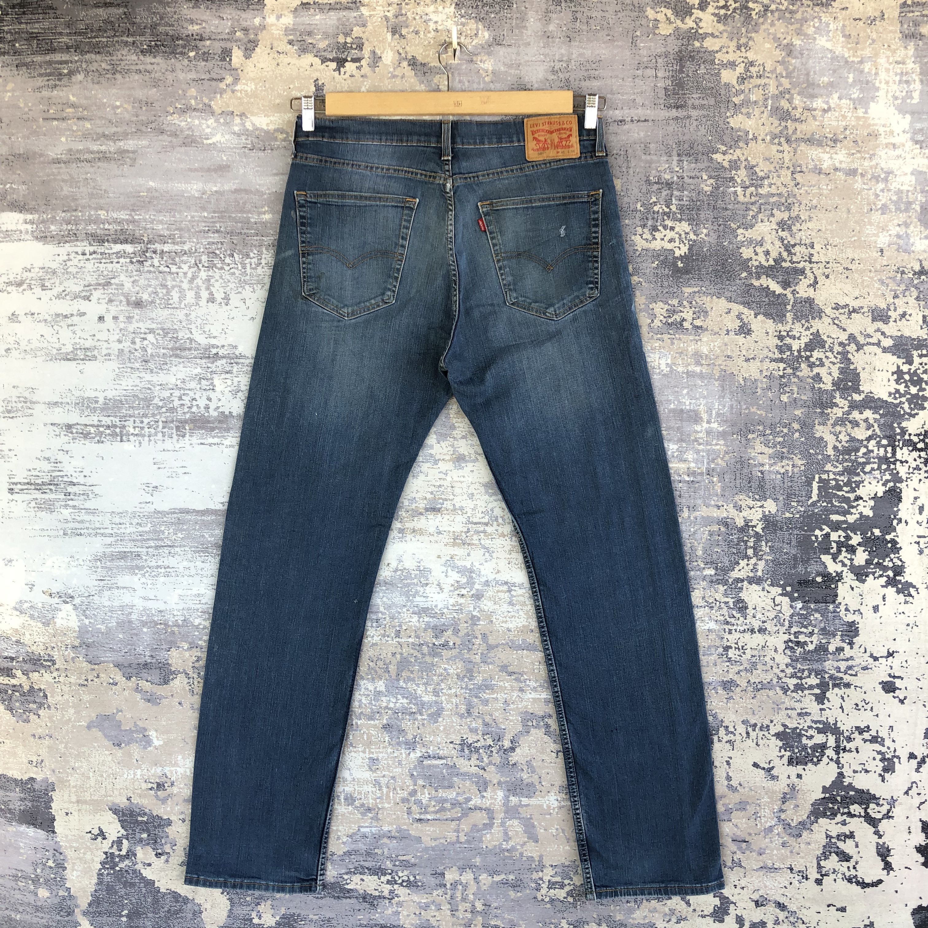 Levi's Vintage Y2K Levis Ripped Jeans Levi's 505 Faded Denim Size US 34 / EU 50 - 2 Thumbnail