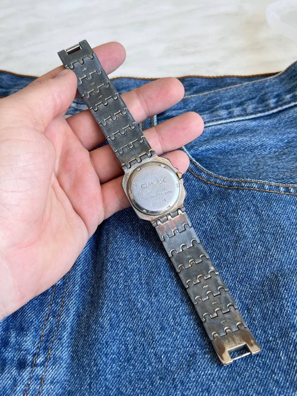 Japanese Brand × Vintage 2000s Omax Tank Futuristic Vintage Watch Japanese style Size ONE SIZE - 9 Thumbnail