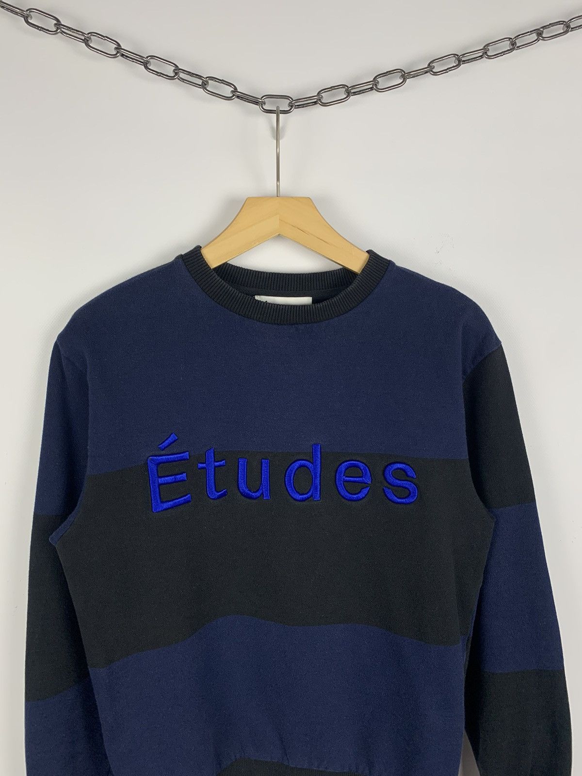 Etudes Designer Etudes Striped Sweatshirt Men's Size S Blue Size US S / EU 44-46 / 1 - 2 Thumbnail