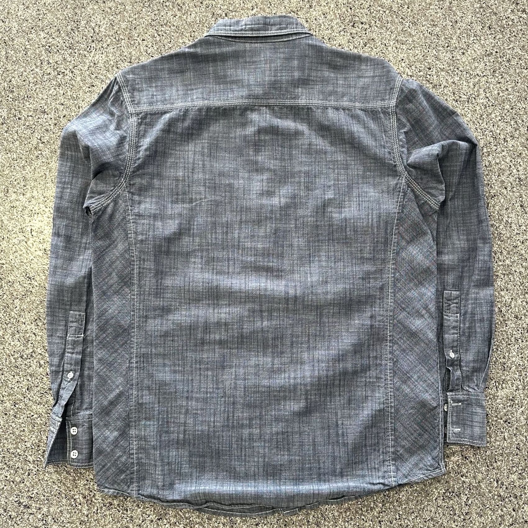 Vintage INC International Concepts Shirt Mens M Chambray Long Sleeve Button Up Blue Size US M / EU 48-50 / 2 - 7 Thumbnail