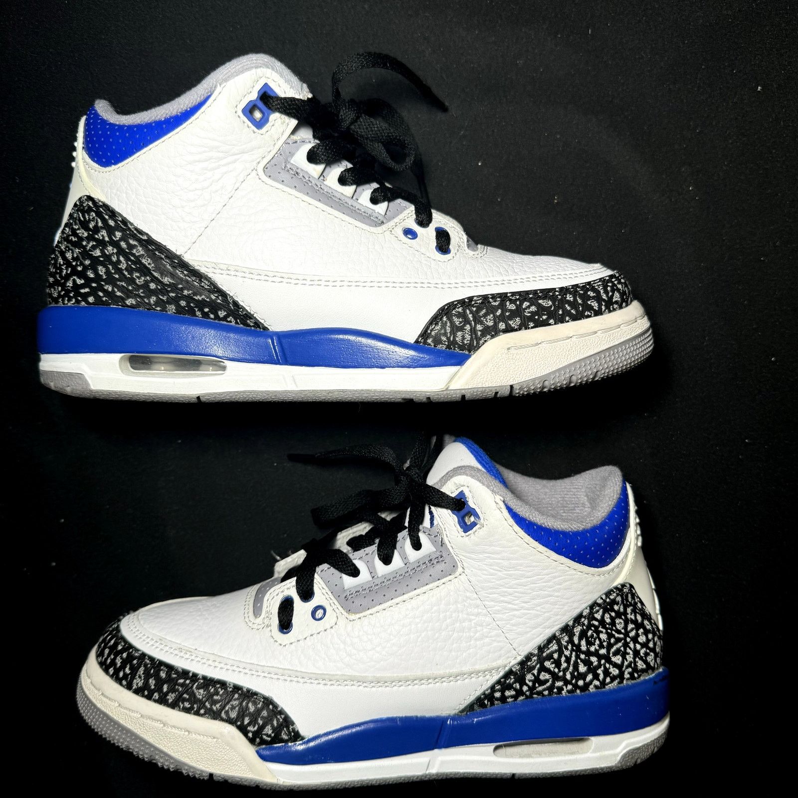 Jordan Brand × Nike Nike Air Jordan 3 Retro GS Racer Blue Men's Shoes - Size 5 Size US 5 / EU 37 - 2 Thumbnail