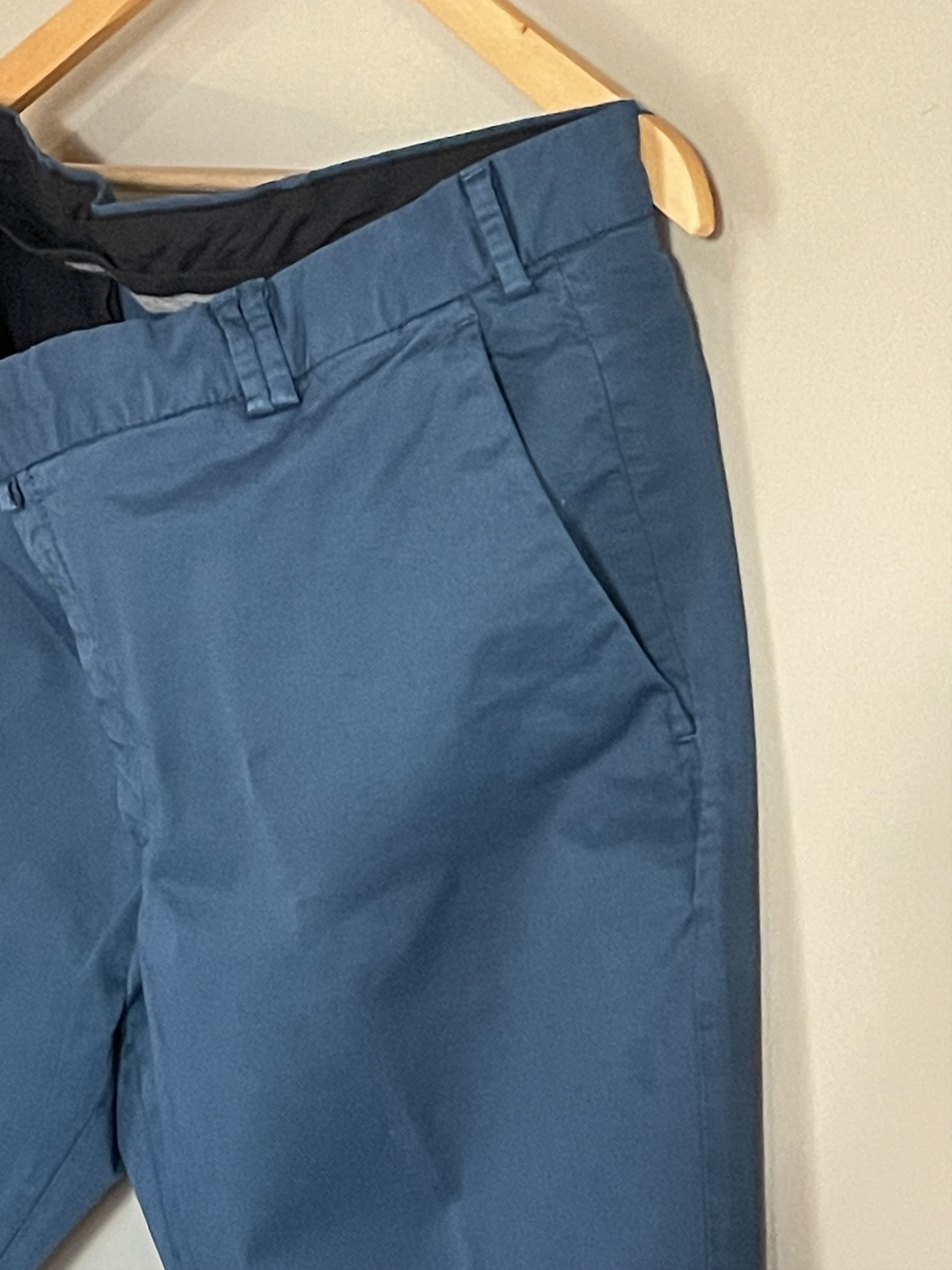 Zara Zara Royal Blue Cotton Tapered Dress Pants, Men's 36 Size US 36 / EU 52 - 3 Thumbnail