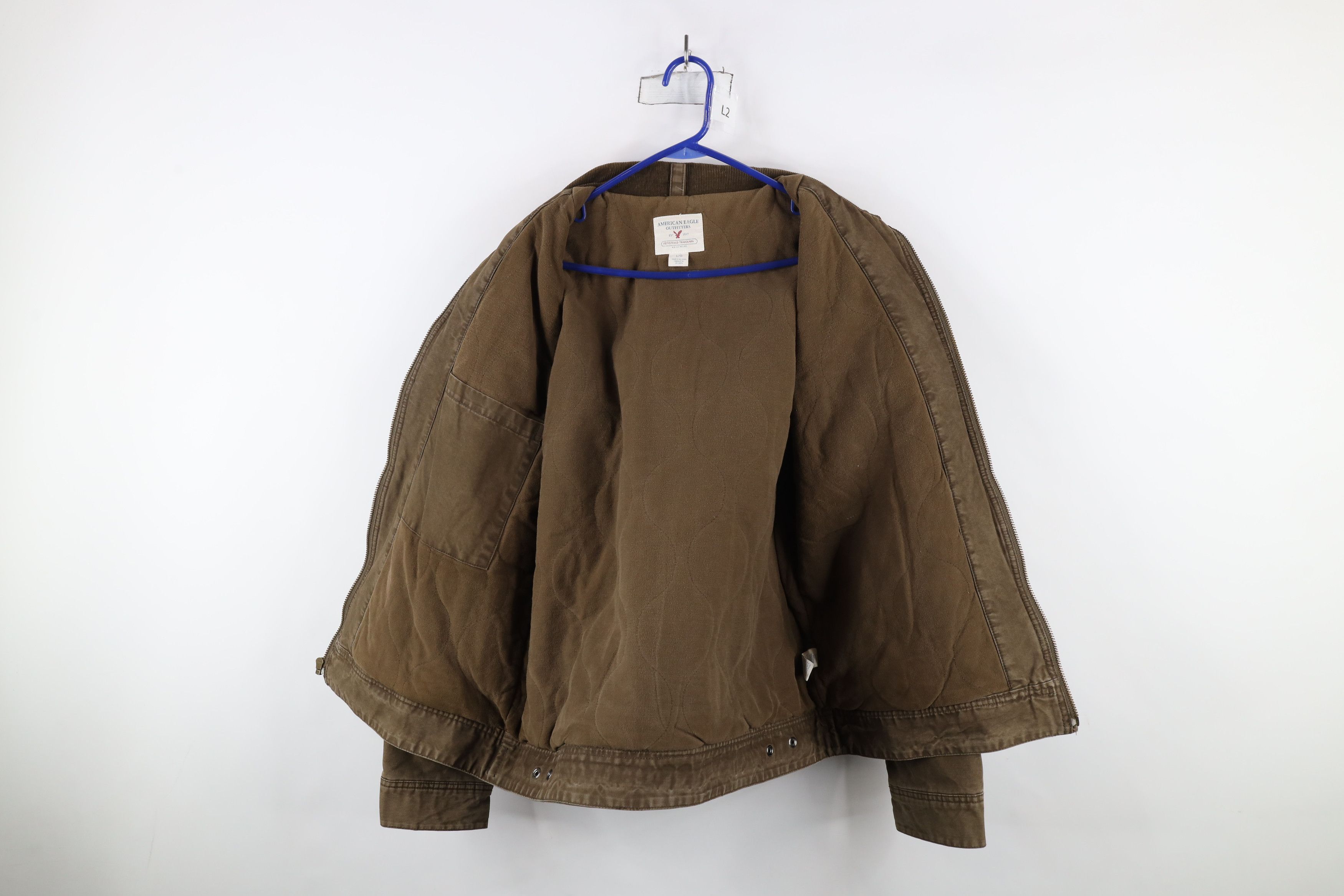 American Eagle Outfitters × Vintage Vintage Y2K American Eagle Outfitters Canvas Trucker Jacket Size US L / EU 52-54 / 3 - 10 Thumbnail