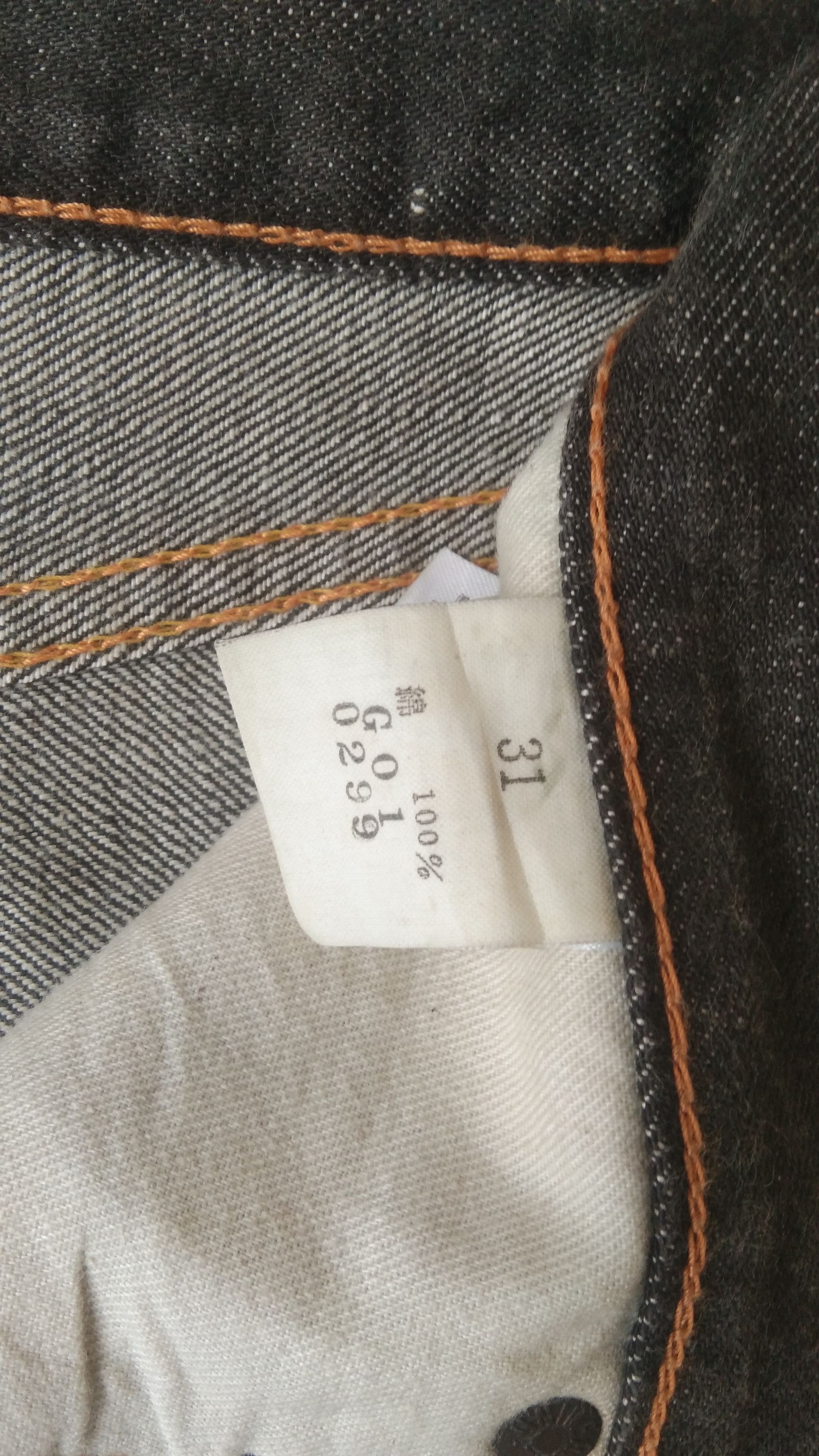 Japanese Brand Ganas selved black jeans Size US 31 - 5 Thumbnail
