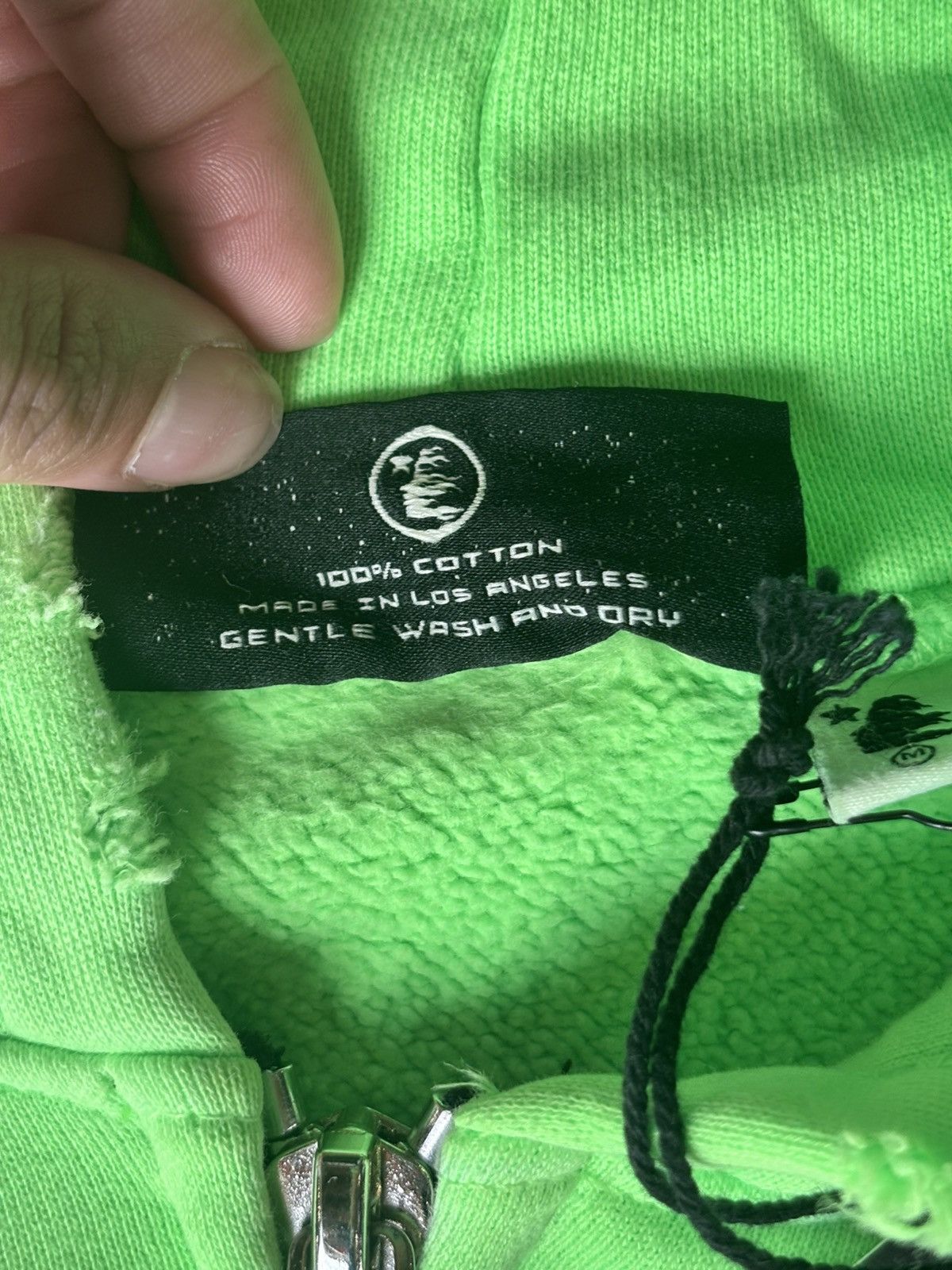 HELLSTAR HELLSTAR HOODIE GRAFFITI ZIP UP LIME GREEN SIZE M Size US M / EU 48-50 / 2 - 12 Thumbnail