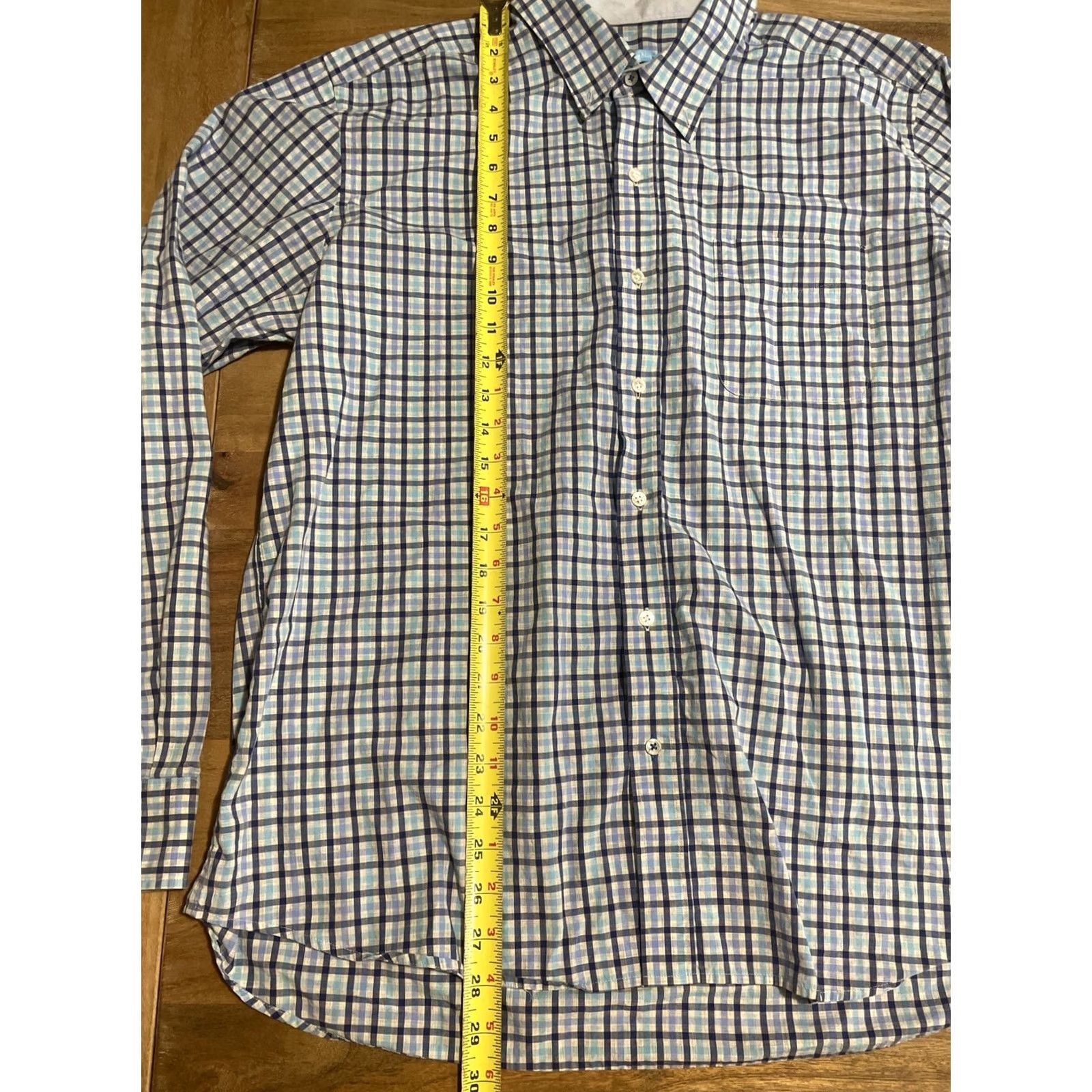 J.McLaughlin J. McLaughlin Gramercy Modern Fit Shirt Button Up Long Sleeve Plaid Check Men XL Multicolor Size US XL / EU 56 / 4 - 4 Thumbnail
