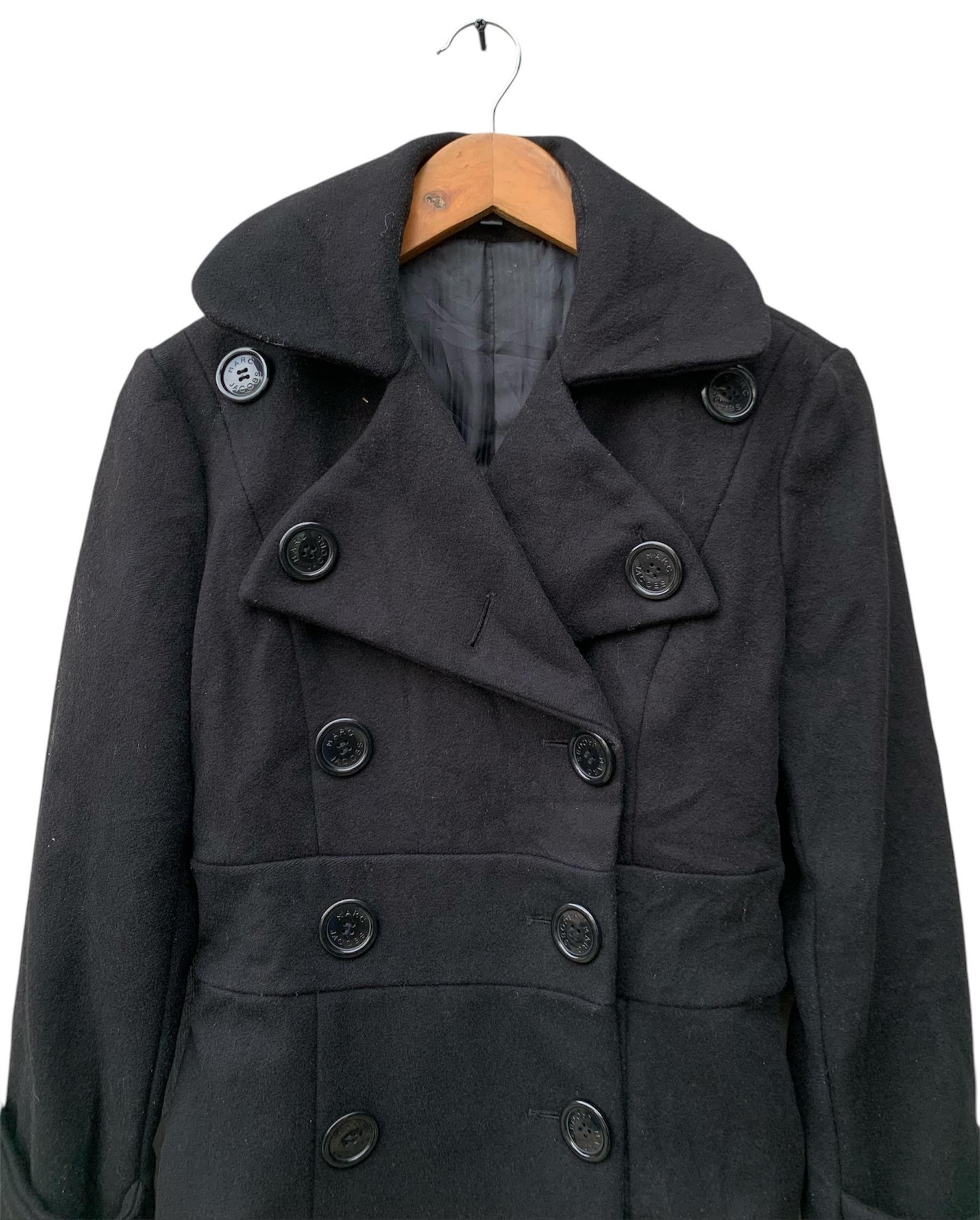 Marc Jacobs Marc Jacobs Swing Peacoat Button Wool Jacket Size S / US 4 / IT 40 - 5 Thumbnail