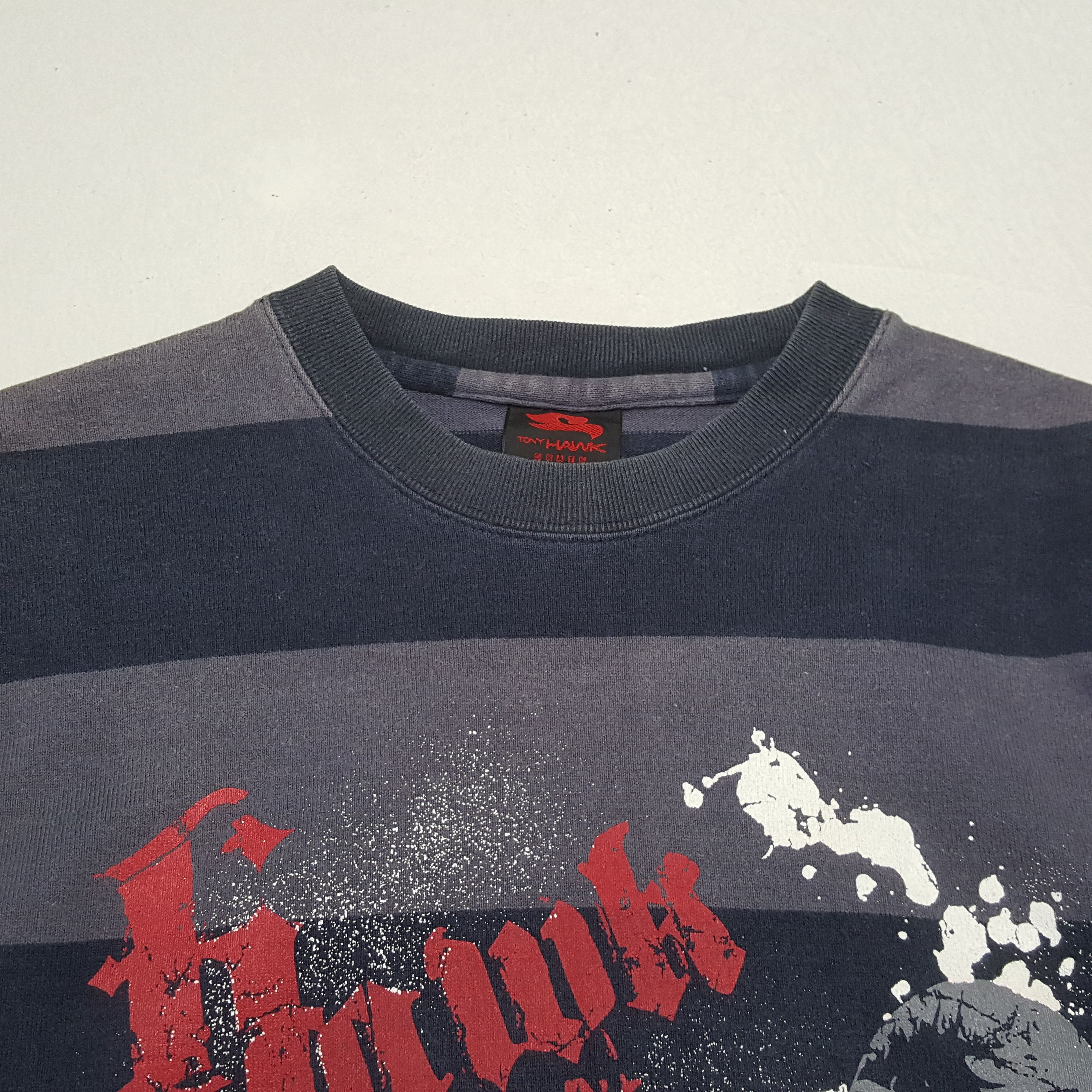 Tony Hawk × Vintage Tony Hawk Skateboard Stripe Design Sweatshirt Size US S / EU 44-46 / 1 - 6 Thumbnail