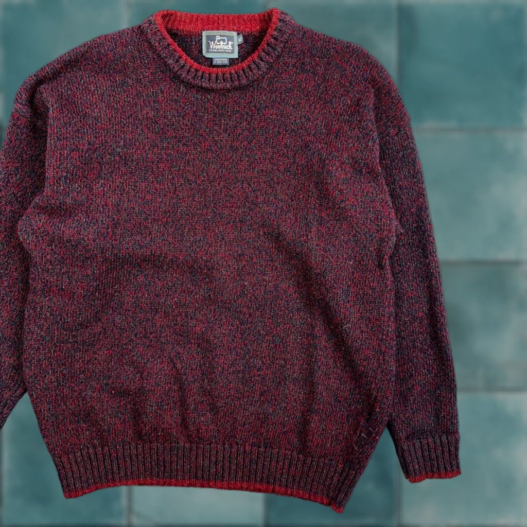 VINTAGE Woolrich Men's XL Sweater Crew Neck Wool Blend Knit