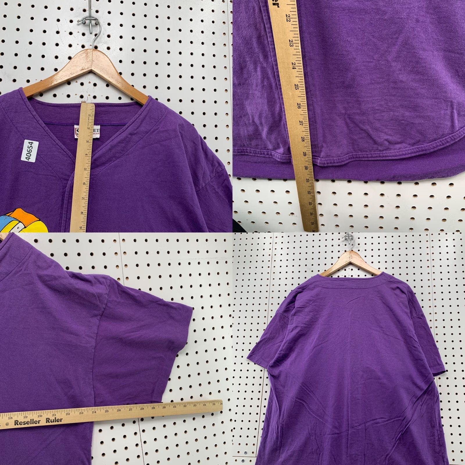 Vintage VINTAGE Looney Tunes Tweety Baseball Shirt Mens XL Purple Hip Hop Made USA Size US XL / EU 56 / 4 - 9 Thumbnail