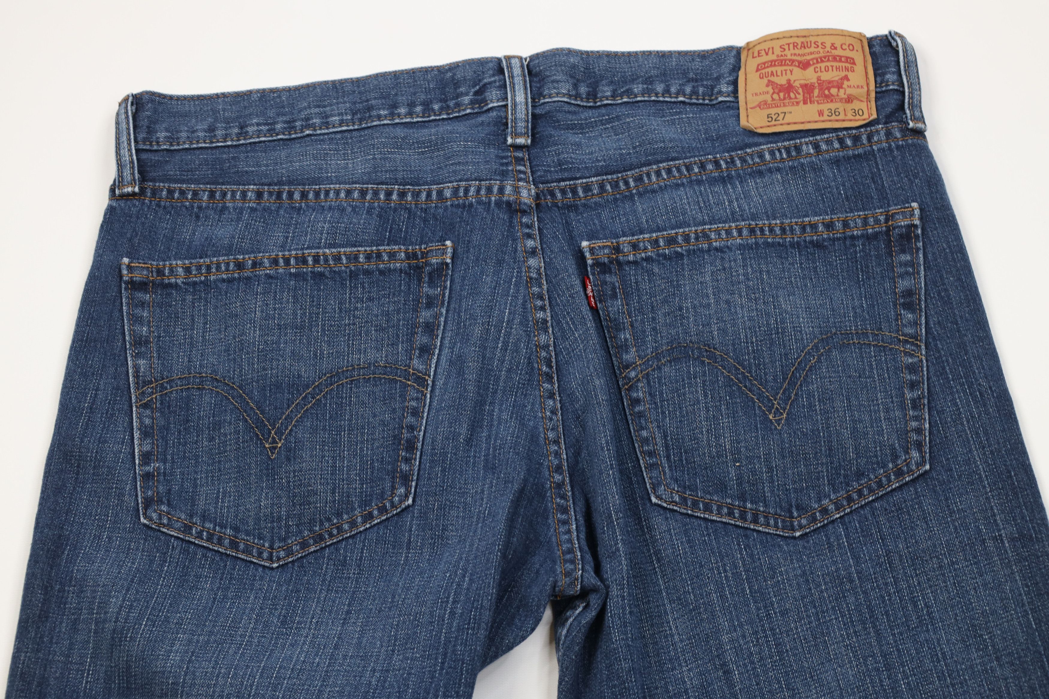 Levi's Vintage Y2K Levis 527 Western Flared Bootcut Denim Jeans Size US 36 / EU 52 - 10 Thumbnail