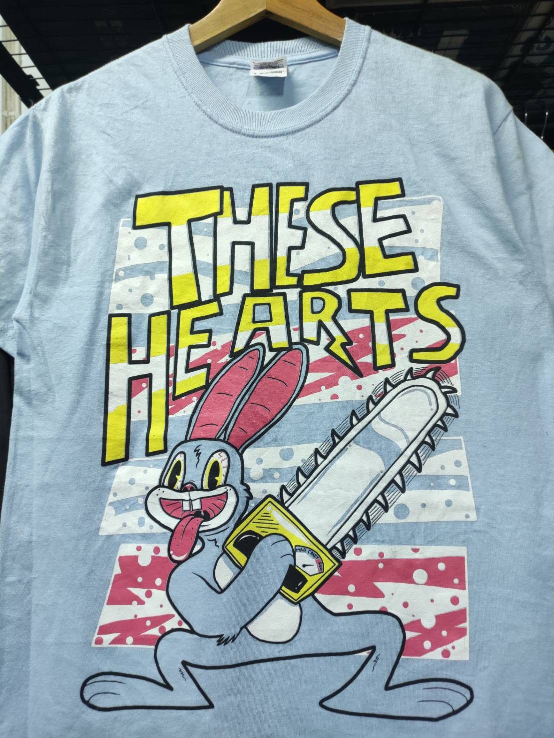 Band Tees Vtg 00's These Hearts Band " Rabbit Killer " T-Shirt Size US S / EU 44-46 / 1 - 1 Thumbnail