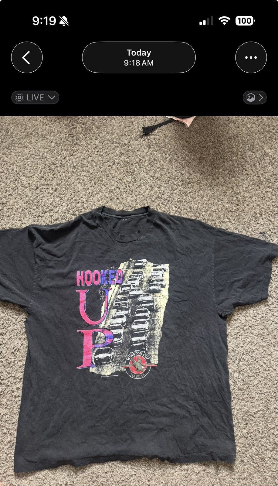 Hanes Vintage 1993 NASCAR T Shirt size XL Size US XL / EU 56 / 4 - 5 Thumbnail