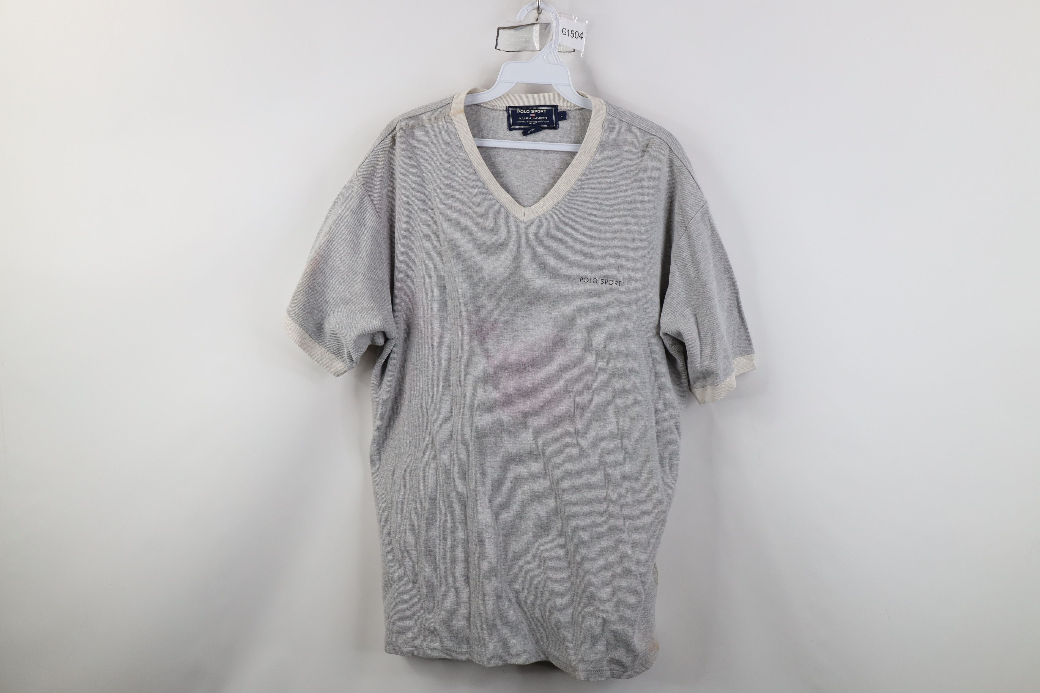 Polo Ralph Lauren Vintage 90s Polo Sport Ralph Lauren Thermal Ringer T-Shirt Size US L / EU 52-54 / 3 - 1 Thumbnail