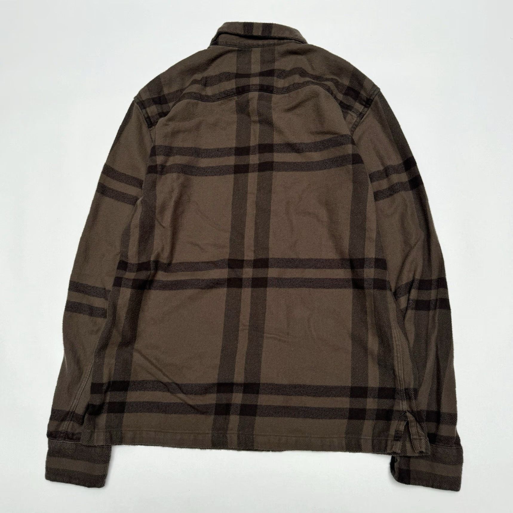 Allsaints ALLSAINTS Men’s Medium Brown Plaid Long Sleeve Button-Up Heavy Flannel Anchorage Size US M / EU 48-50 / 2 - 7 Thumbnail