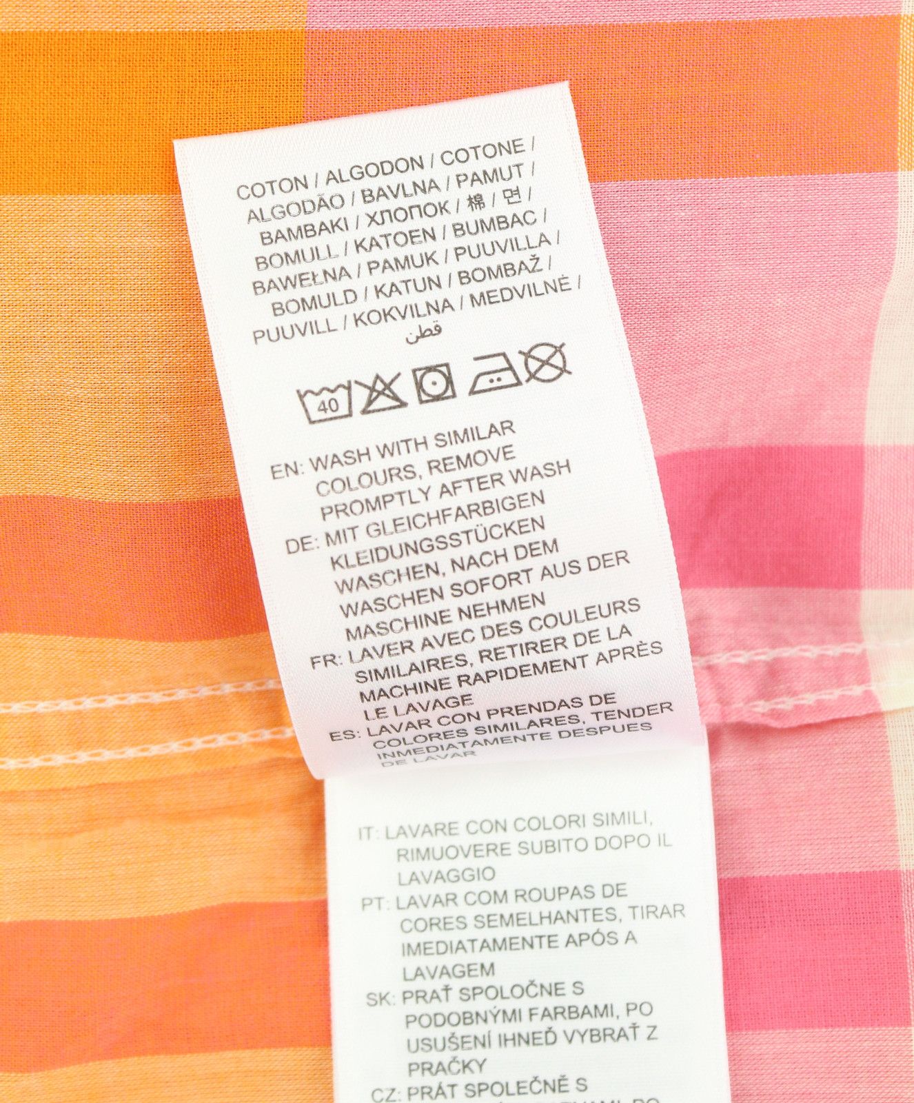 Gant REL WIDE CUFF MADRAS EU34 Preppy Pink Button-Down 87532 Size XS / US 0-2 / IT 36-38 - 9 Thumbnail