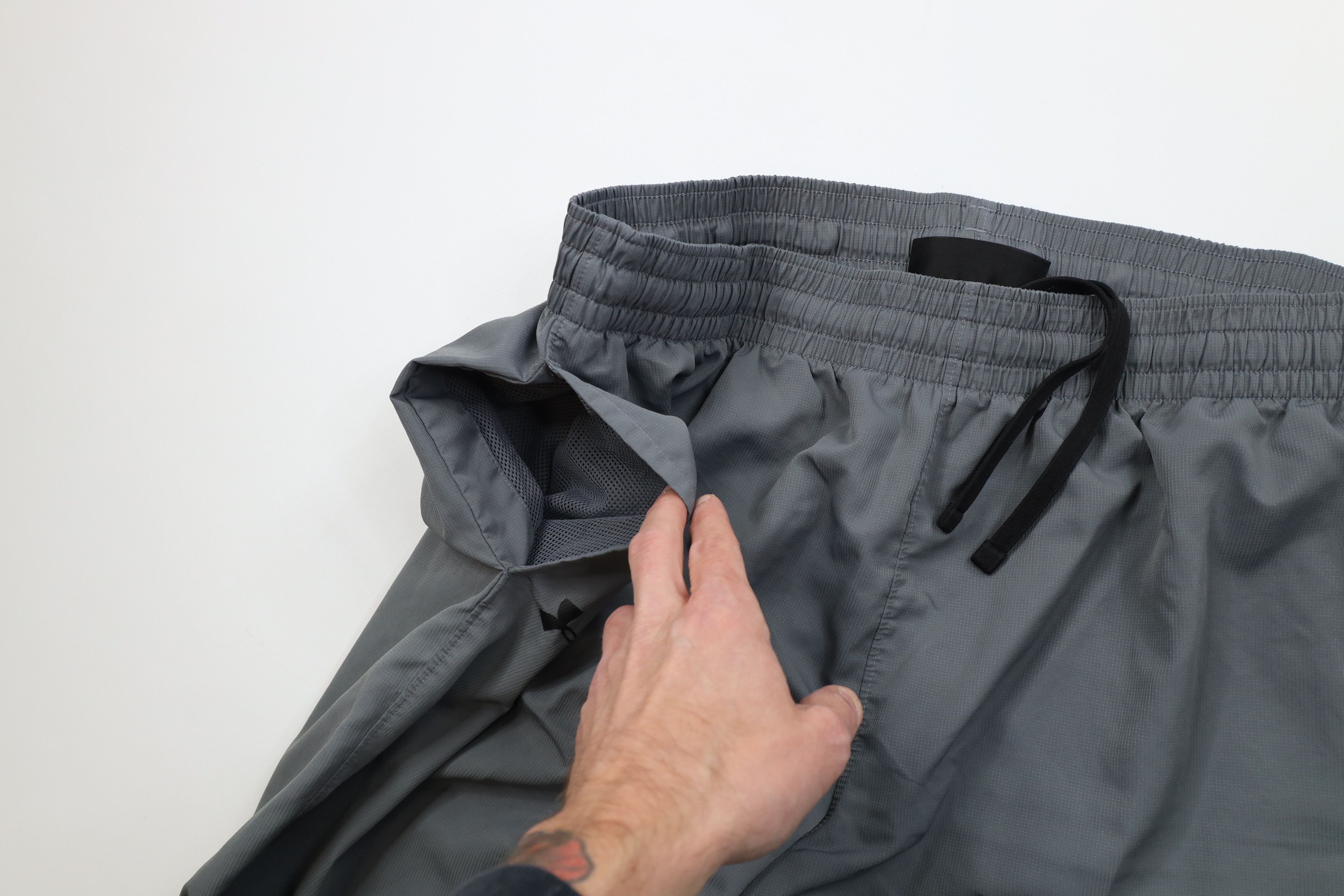 Under Armour Under Armour Ribbed Lined Wide Leg Windbreaker Pants Gray Size US 40 / EU 56 - 7 Thumbnail