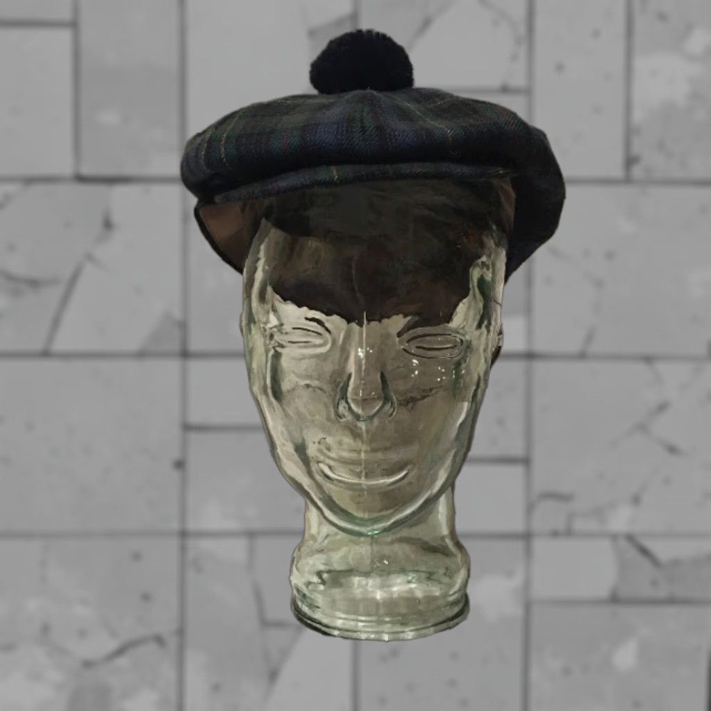 Industrie VINTAGE Highland Home Industries Plaid Cabby/Golf Style Hat Mens Large Green Plaid Golf Hat Mens Large Scotland Produced Title Size ONE SIZE - 1 Thumbnail