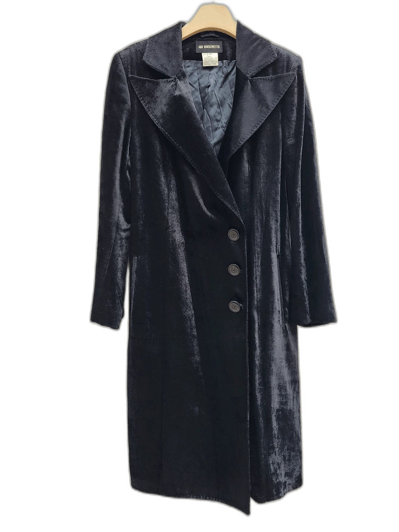 Ann Demeulemeester Ann Demeulemeester Velvet Outerwear Coat Size M / US 6-8 / IT 42-44 - 1 Thumbnail