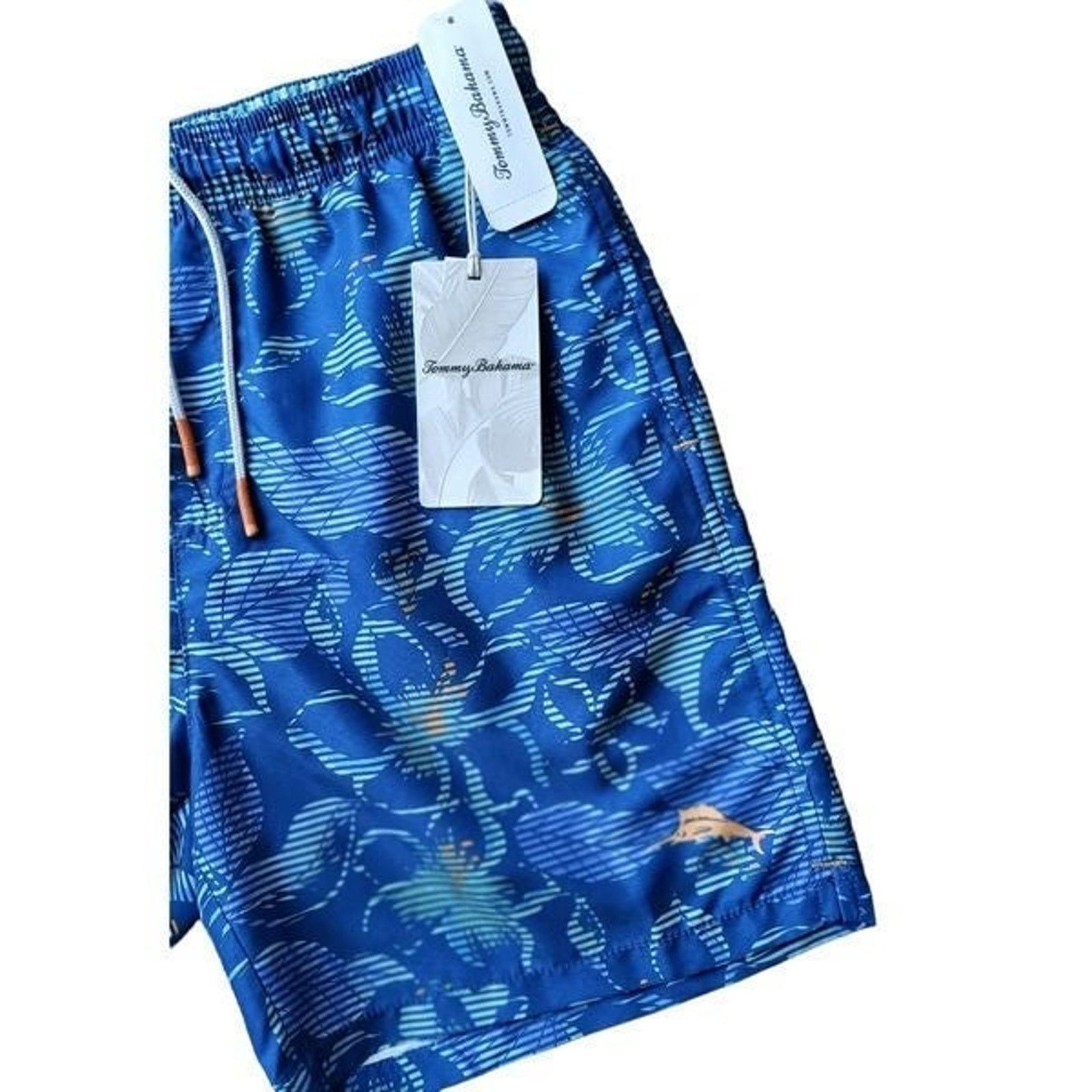 Tommy Bahama NWT TOMMY BAHAMA Naples Hibiscus Highway Men's Swim Trunks Size US 31 - 5 Thumbnail