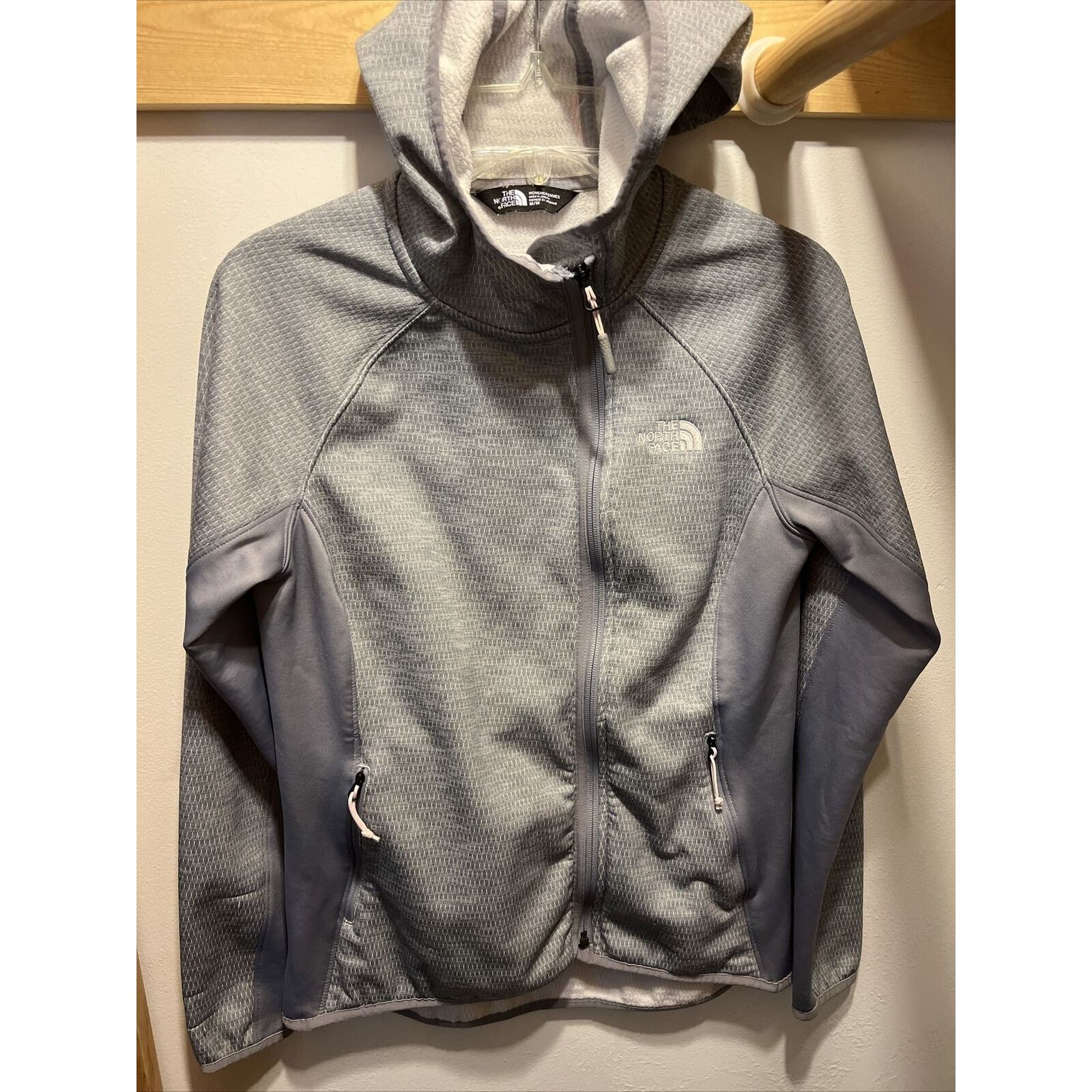 The North Face The North Face Womens M Gray LS Polyester Windbreaker Jacket Size M / US 6-8 / IT 42-44 - 2 Thumbnail