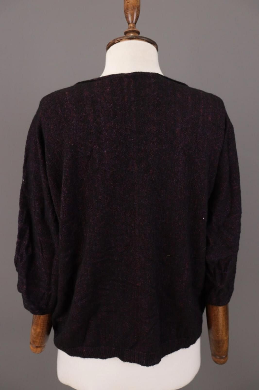Emporio Armani Emporio Armani Black Label Purple Wool Knit Sweater Size 46 Size M / US 6-8 / IT 42-44 - 10 Thumbnail