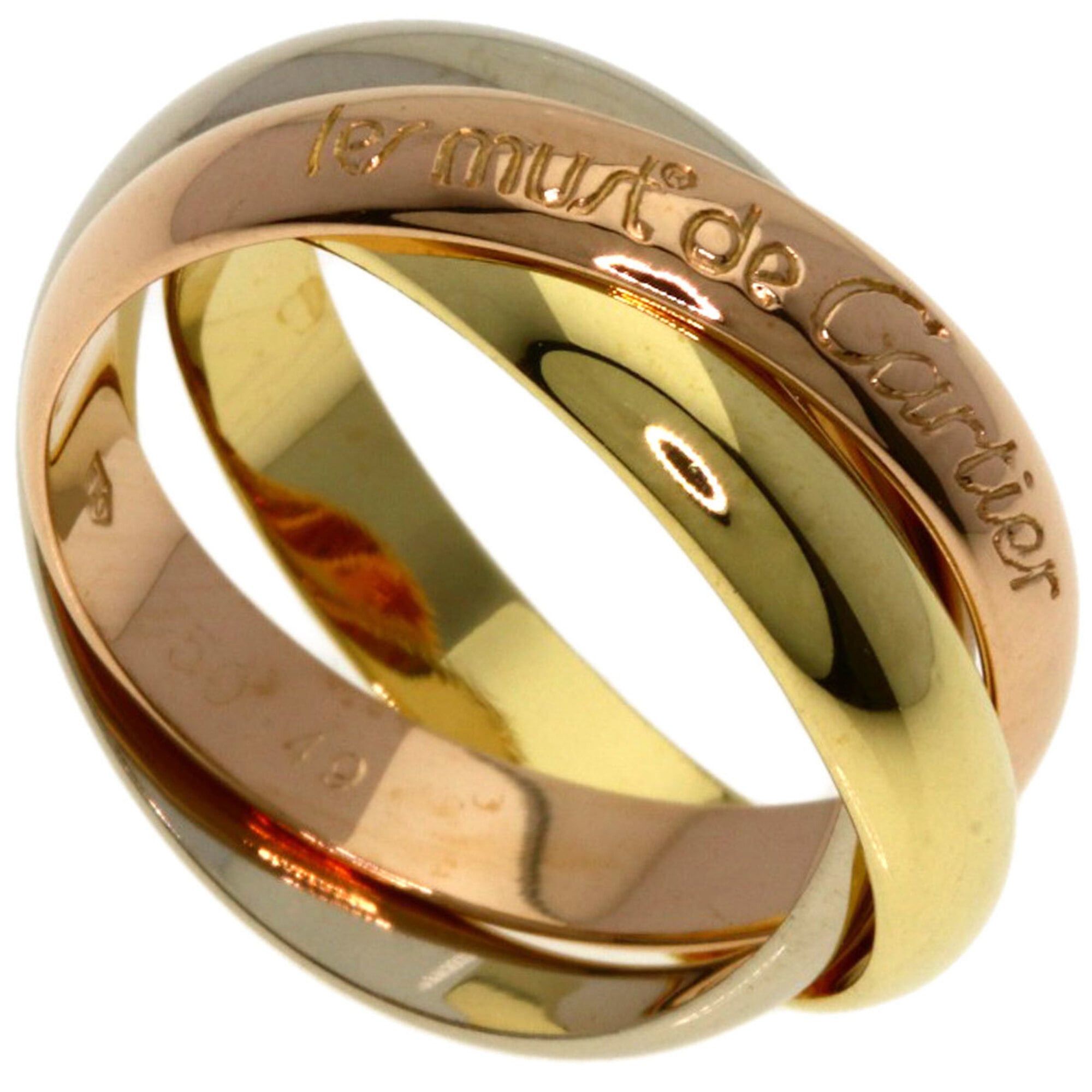 Cartier Cartier Trinity #49 Ring - 18K Yellow Gold/18K White Pink Gold Women's CARTIER Size ONE SIZE - 1 Thumbnail
