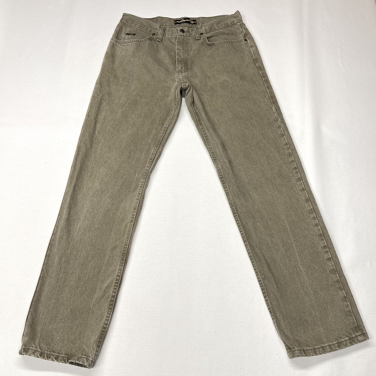Lee × Vintage Lee Jeans Brown Regular Fit Straight Carpenter Workwear Size US 33 - 1 Thumbnail