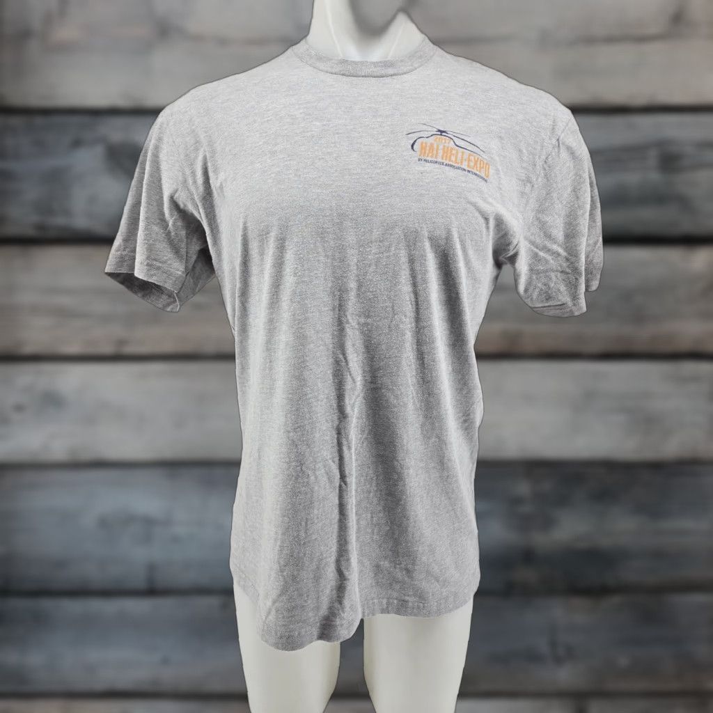 Next Level HAI Heli Expo 2017 Dallas TX Gray Mens T Shirt Size Large Size US L / EU 52-54 / 3 - 1 Thumbnail