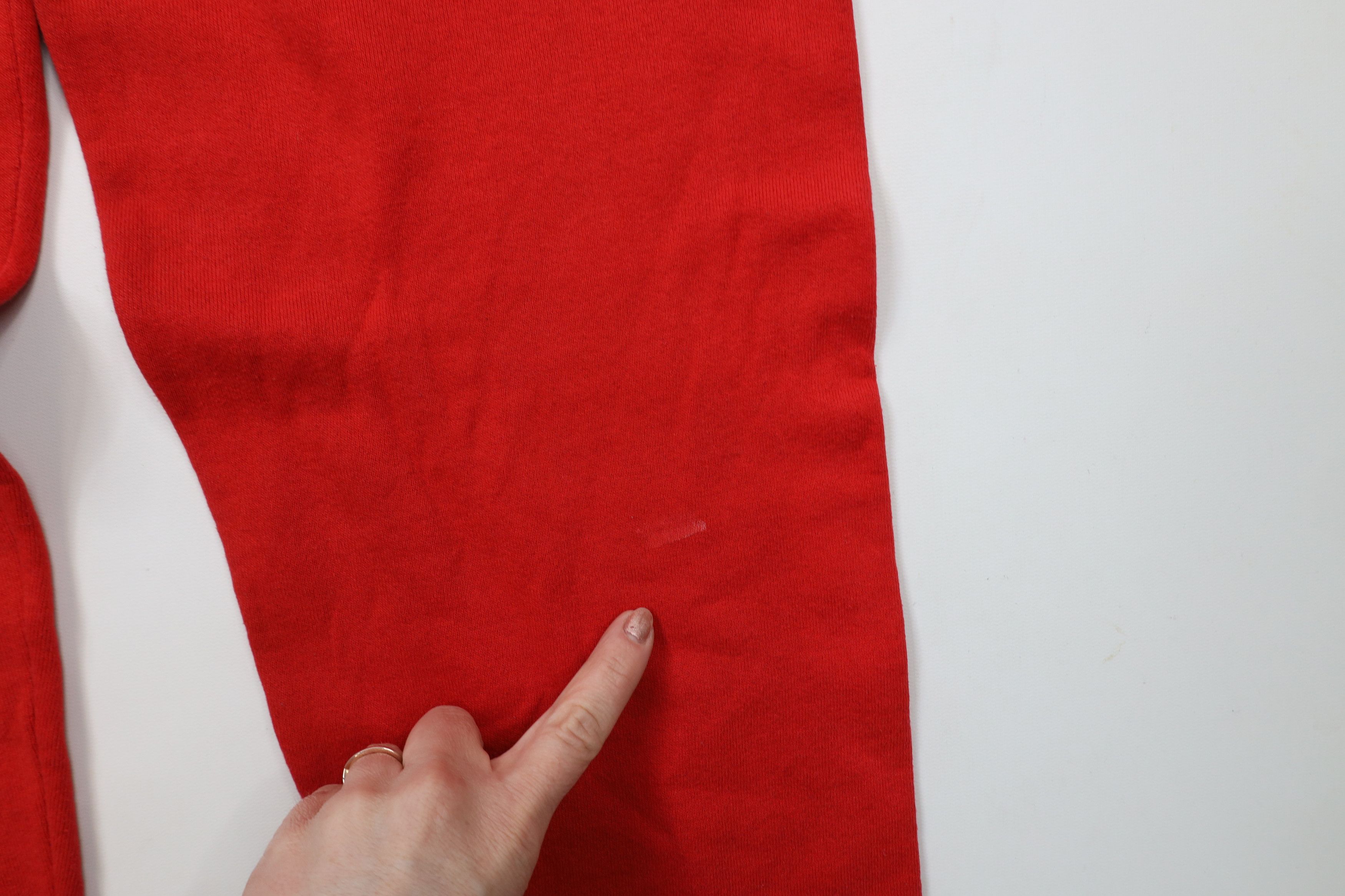 Vintage Vintage 90s Streetwear Blank Sweatpants Joggers Red USA Size US 34 / EU 50 - 6 Thumbnail