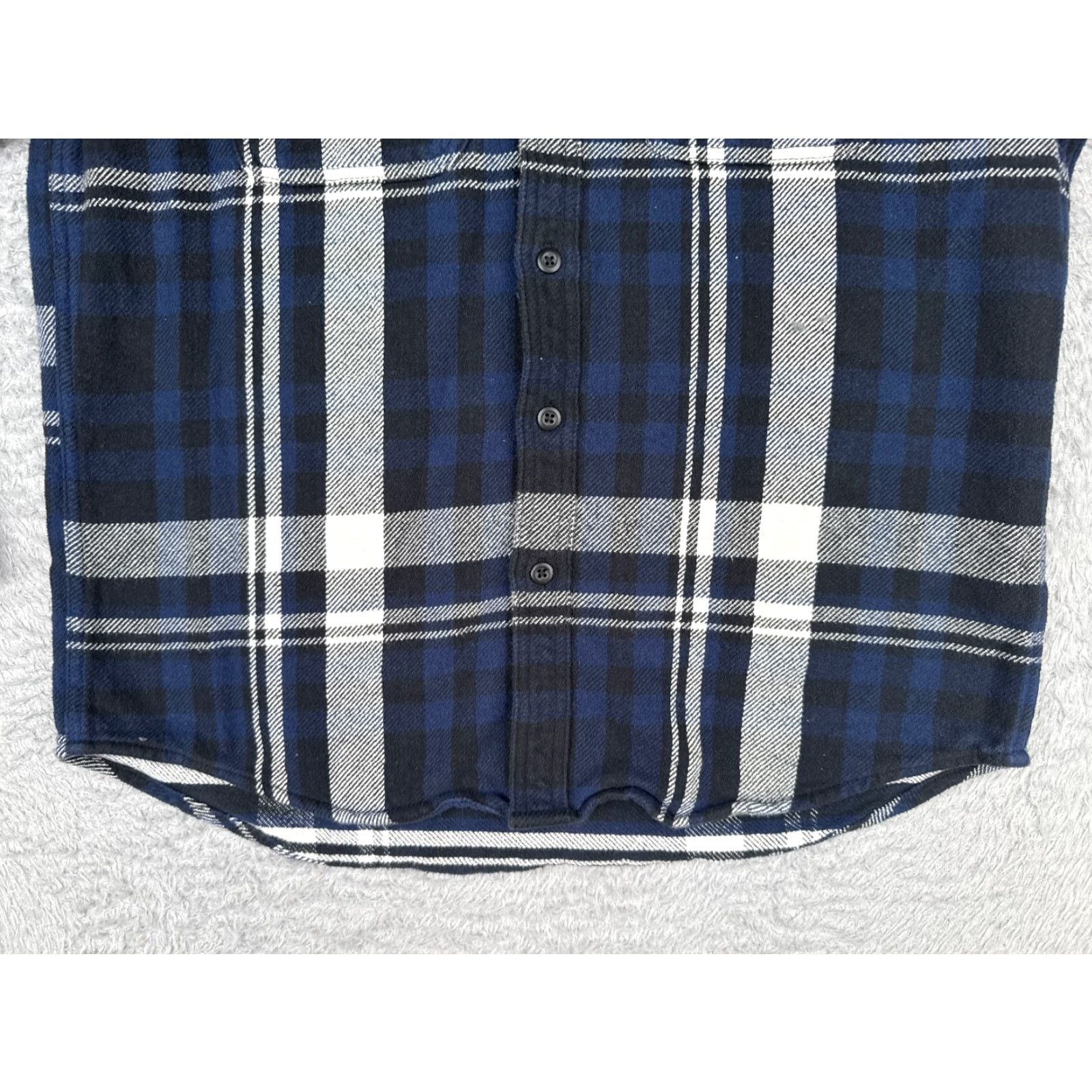 American Eagle Outfitters VINTAGE American Eagle Outfitters Shirt Men Medium Blue Flannel Plaid 100% Cotton Button Up READ Size US M / EU 48-50 / 2 - 5 Thumbnail