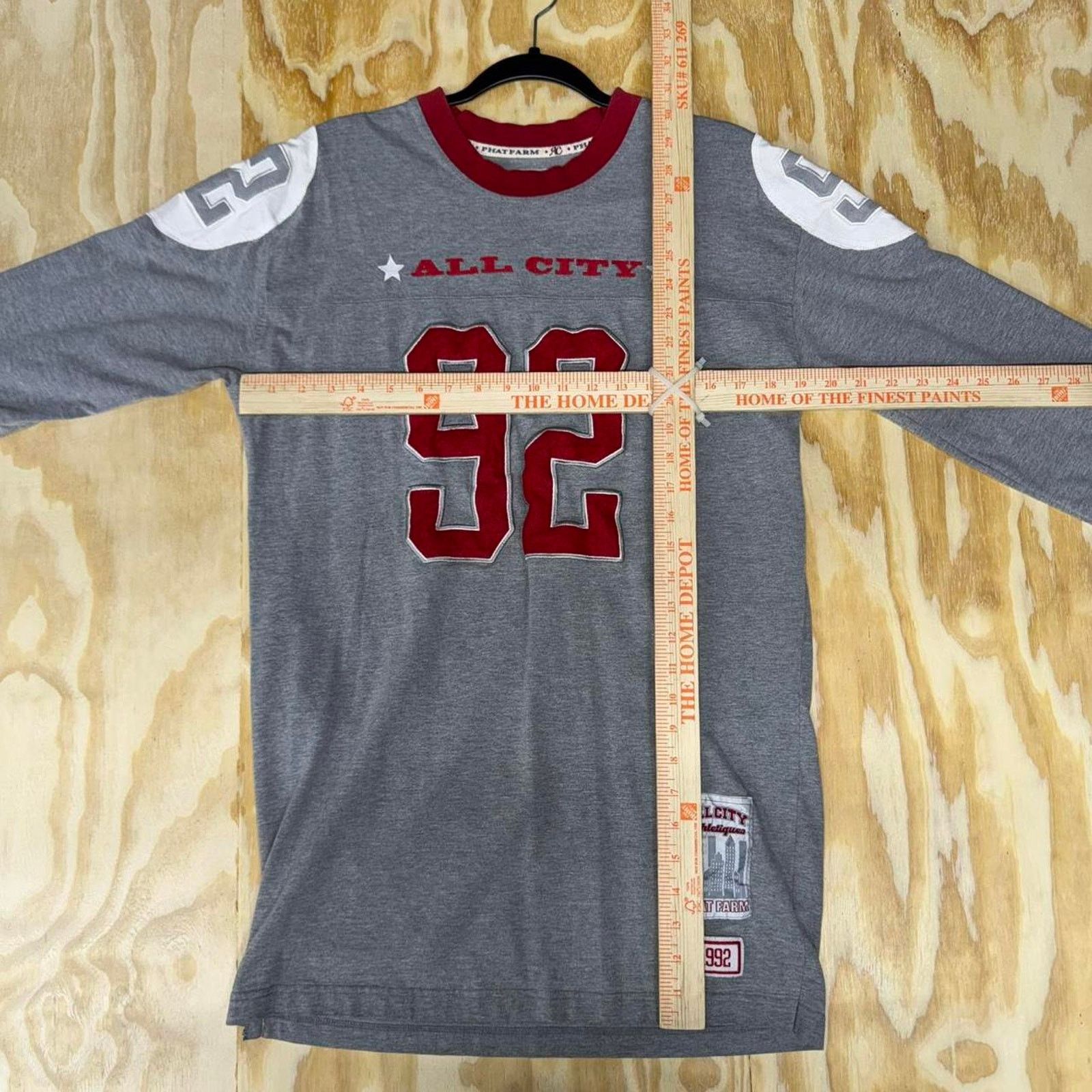 Phat Farm XL- Vintage y2k phat farm jersey 3/4 sleeve hip hop style Size US XL / EU 56 / 4 - 3 Thumbnail