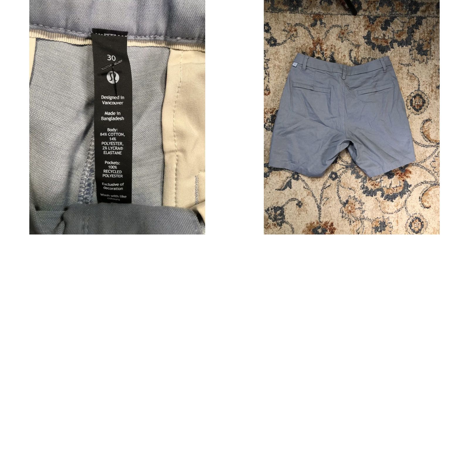 Lululemon Lululemon Shorts Mens 30 Gray Stretch Chino 8 Inseam Golf Casual Summer Size US 30 / EU 46 - 8 Thumbnail