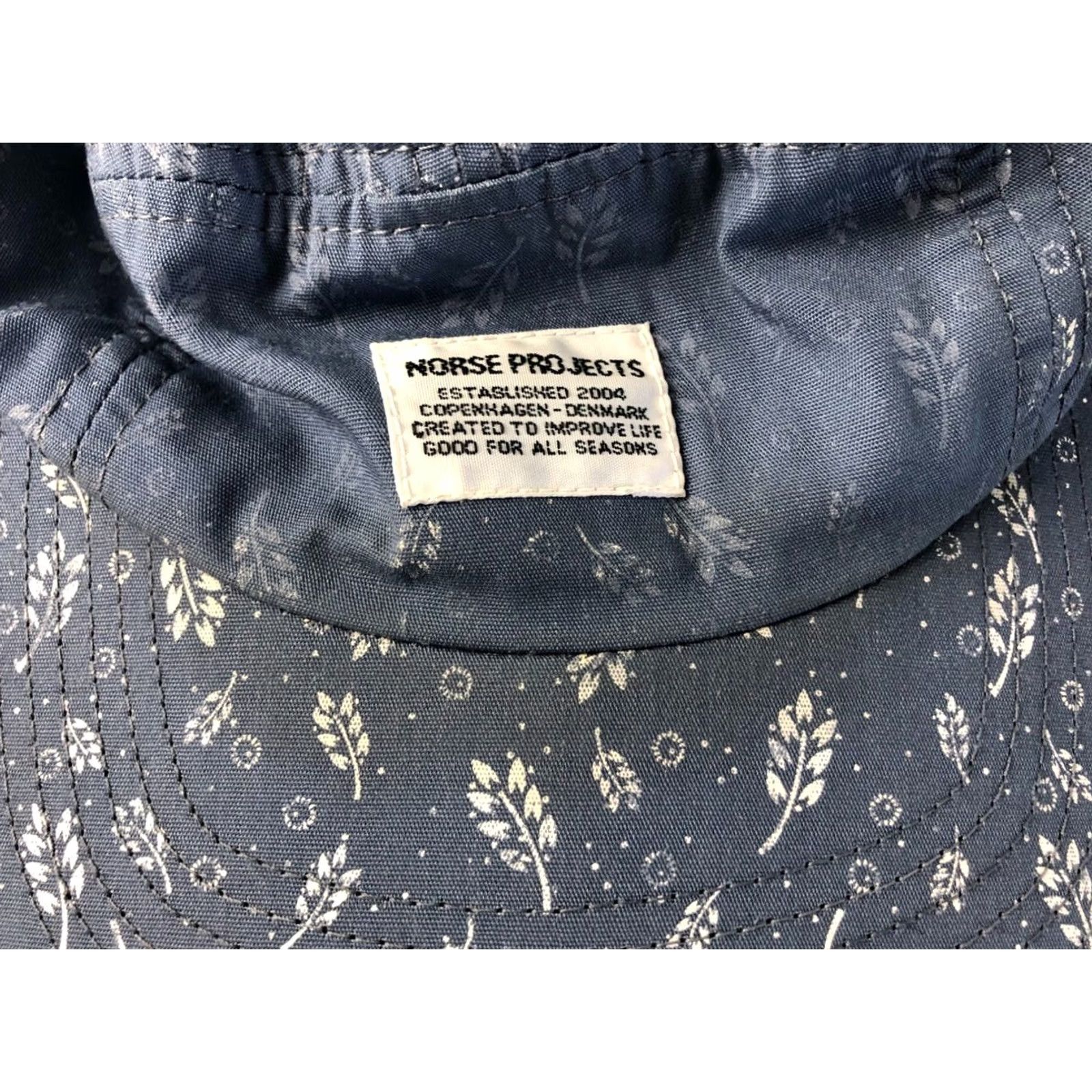 Norse Projects Norse Projects Unisex Adjustable Baseball Cap Blue Cotton Floral Cap Unisex Adults One Size Mens Womens Boys Girls Size ONE SIZE - 6 Thumbnail