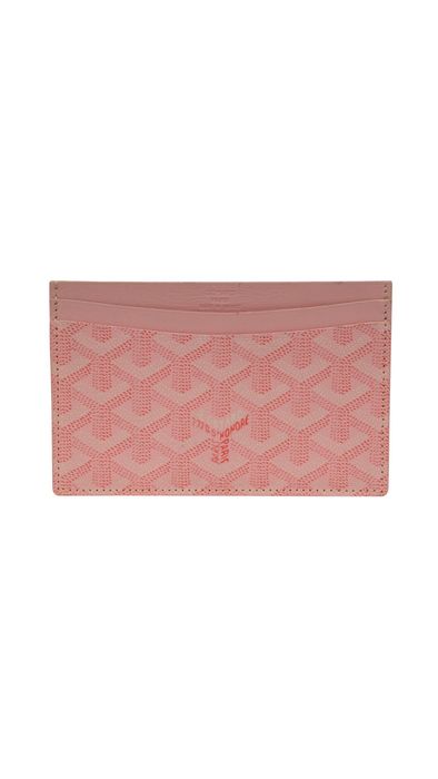 Pink goyard card clearance holder