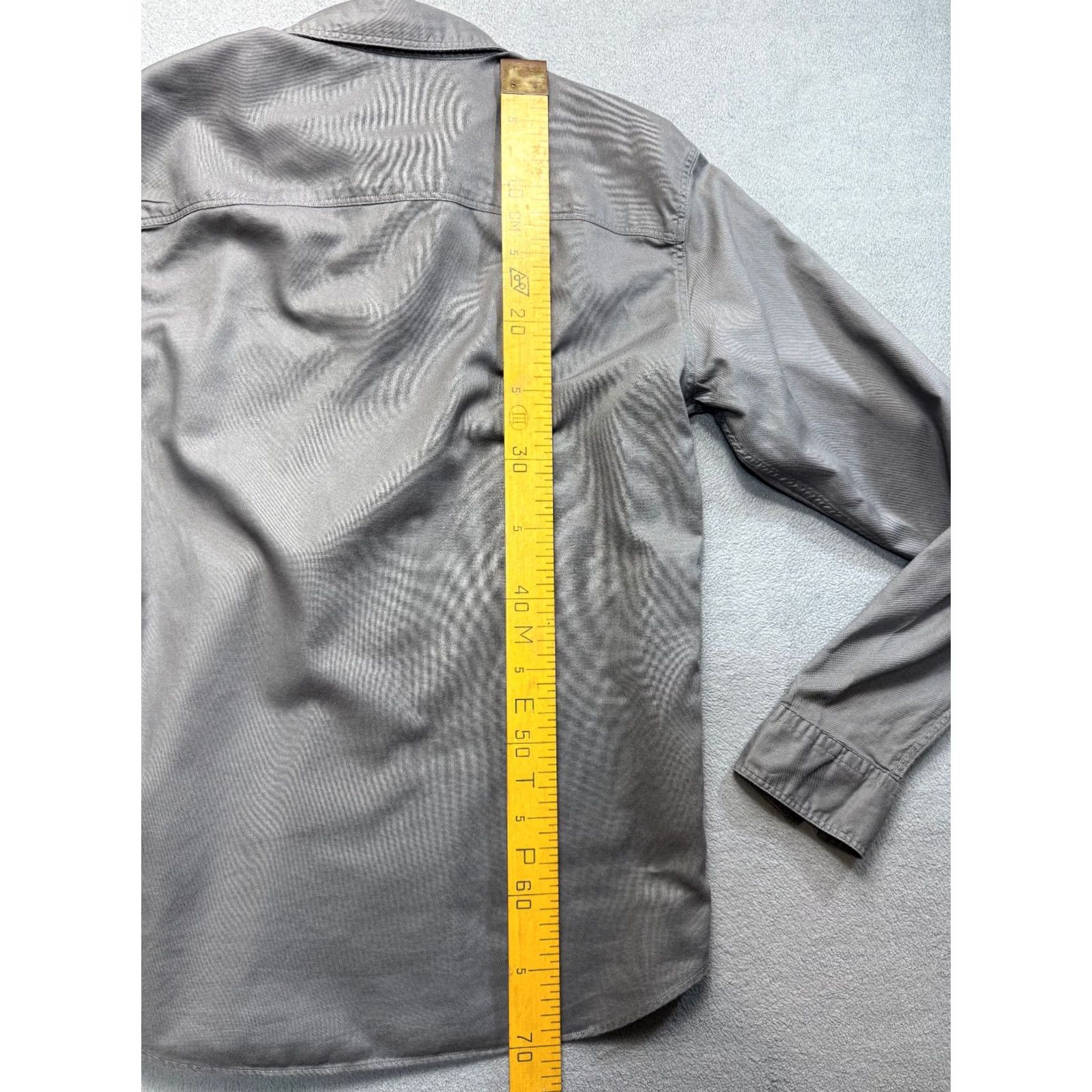 Allsaints AllSaints Button-Up Shirt Mens XS Gray Long Sleeve Size US XS / EU 42 / 0 - 3 Thumbnail