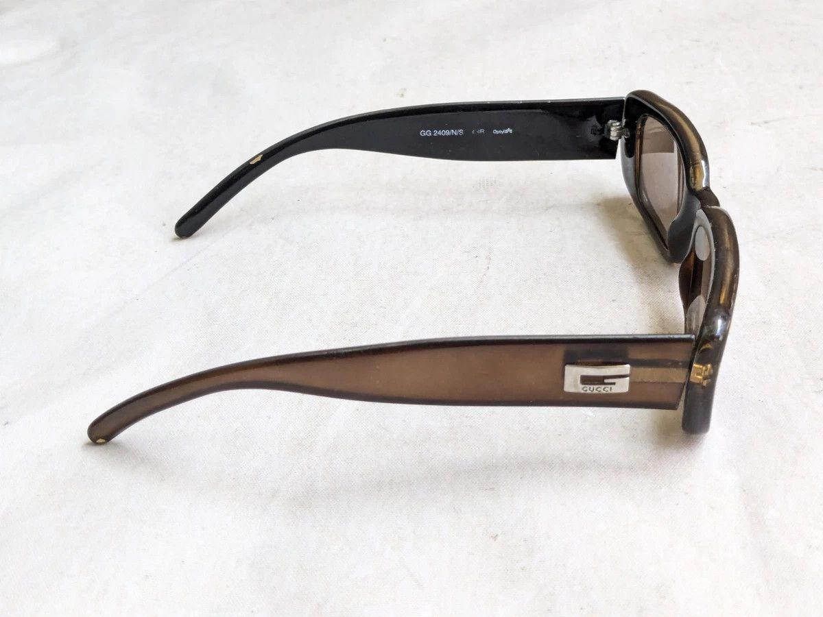 Gucci × Vintage Gucci Sunglasses GG2409/N/S Brown Y2K Size ONE SIZE - 3 Thumbnail