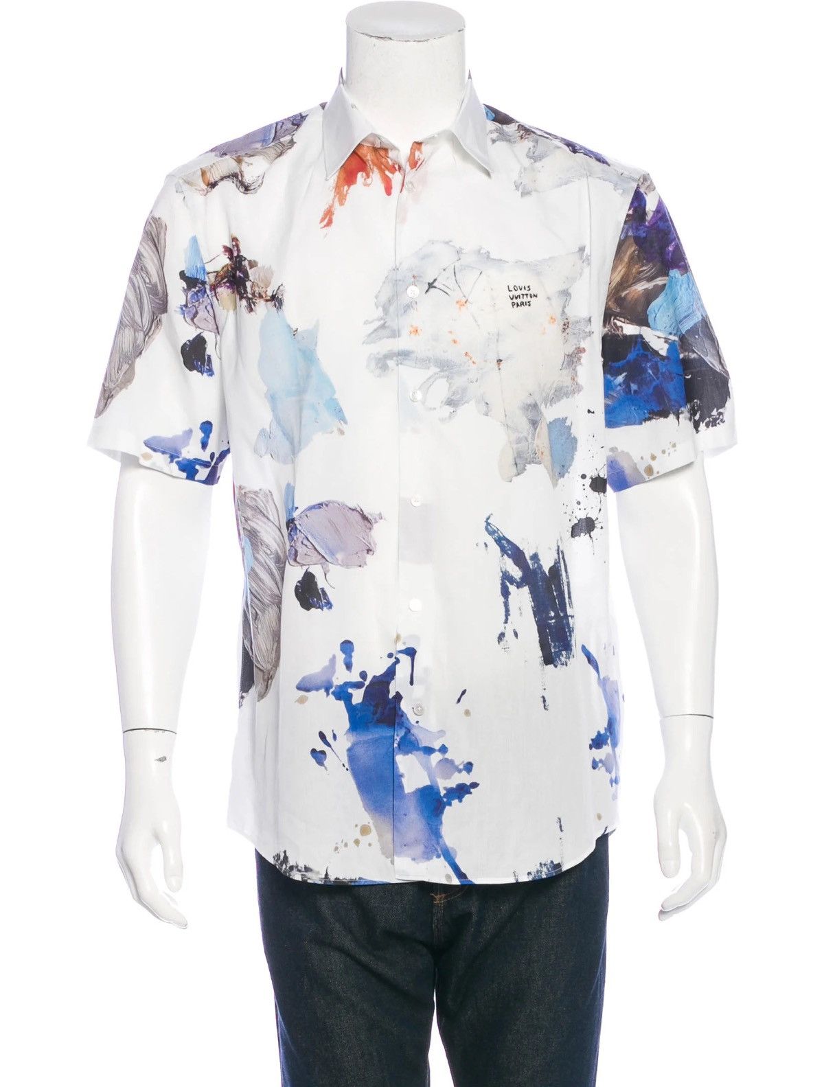 Louis Vuitton Louis Vuitton - 2017 Paint Splatter Print Shirt Size US XS / EU 42 / 0 - 1 Thumbnail