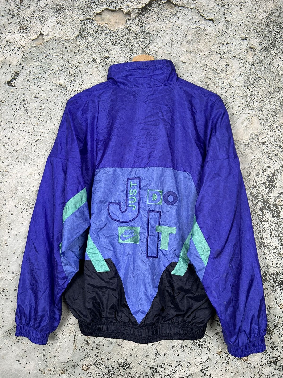 Nike Vintage Nike 90s Just Do It Light Nylon Jacket Hype Size US S / EU 44-46 / 1 - 2 Thumbnail