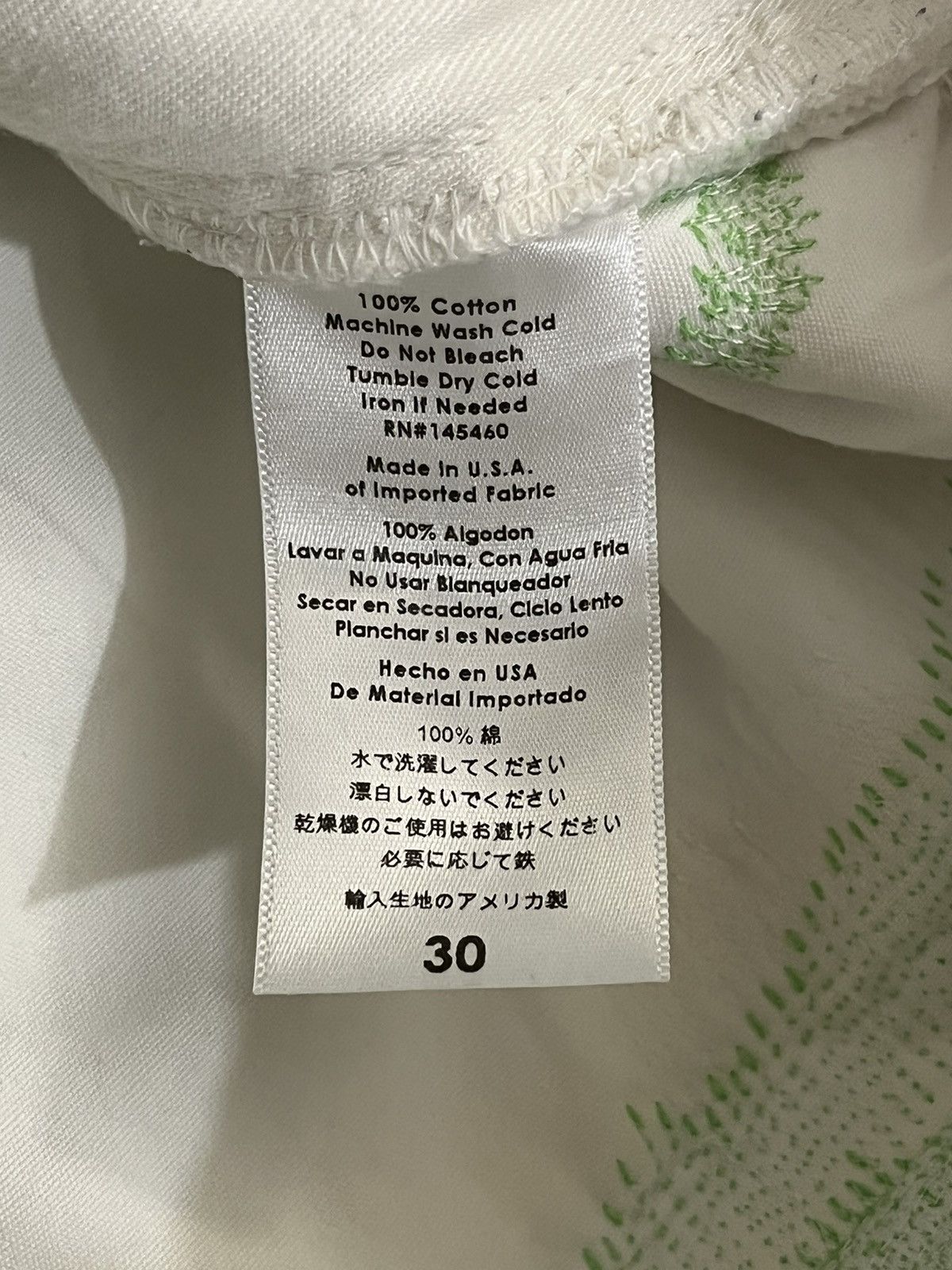 Vlone Endless White/Green Denim Size US 31 - 9 Thumbnail