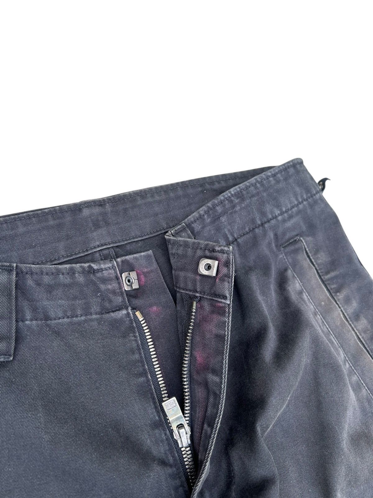wjk WJK Japan Distressed Sun Faded Black Cargo Trouser Pant Size US 30 / EU 46 - 8 Thumbnail