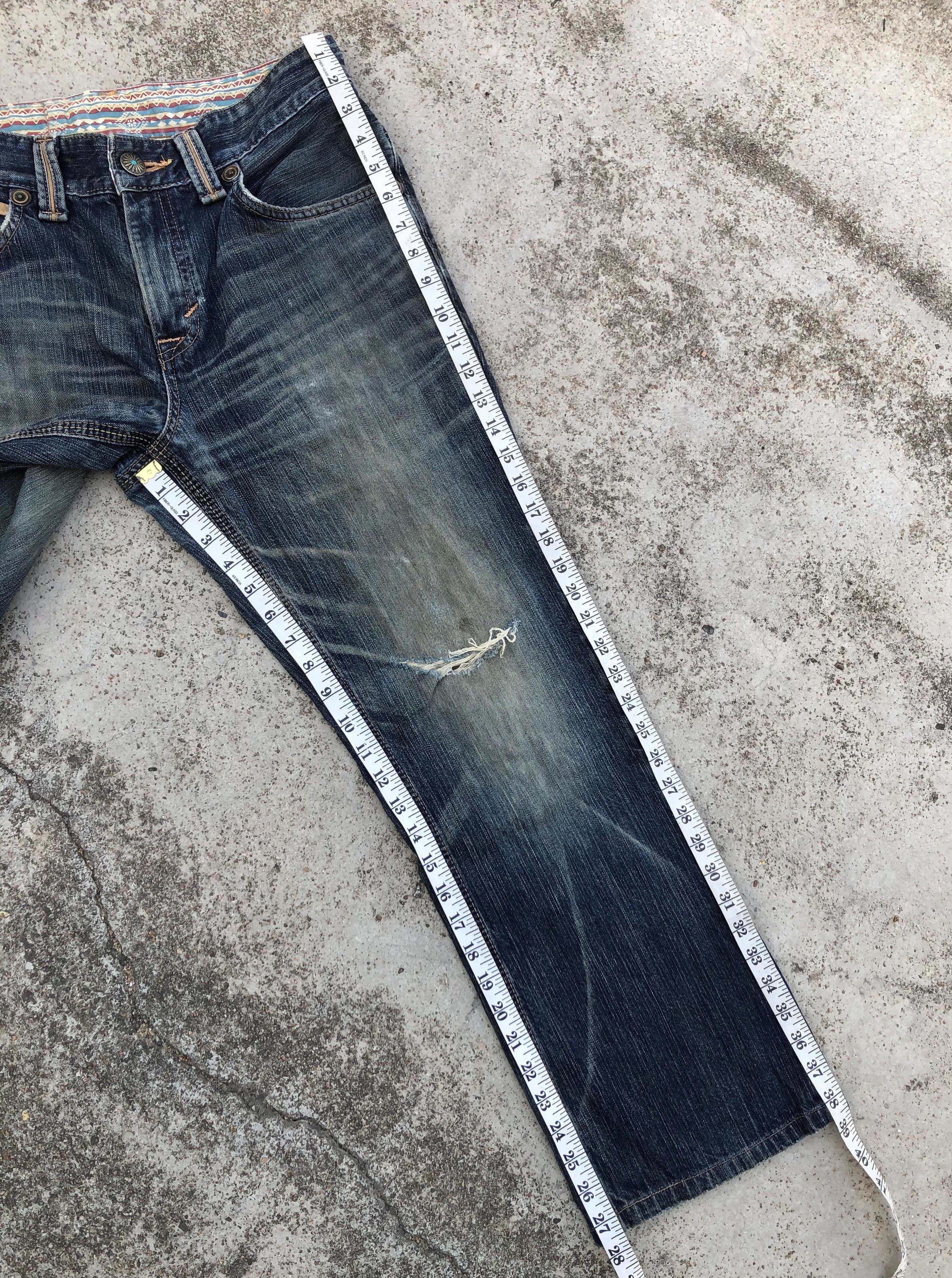 Edwin EXCLUSIVE VINTAGE DISTRESSED FLARE DENIM Size US 30 / EU 46 - 11 Thumbnail