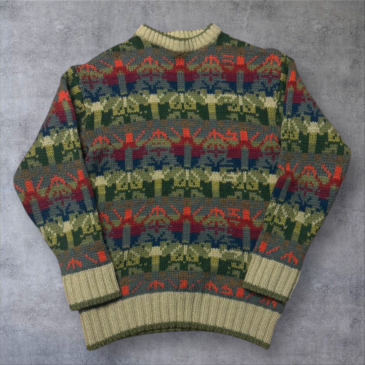 Vintage Colourfull sweater unisex fit S Size US S / EU 44-46 / 1 - 1 Thumbnail