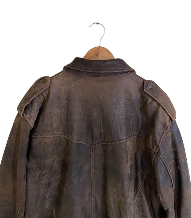 Vintage Worn out vintage brown leather jacket | Grailed
