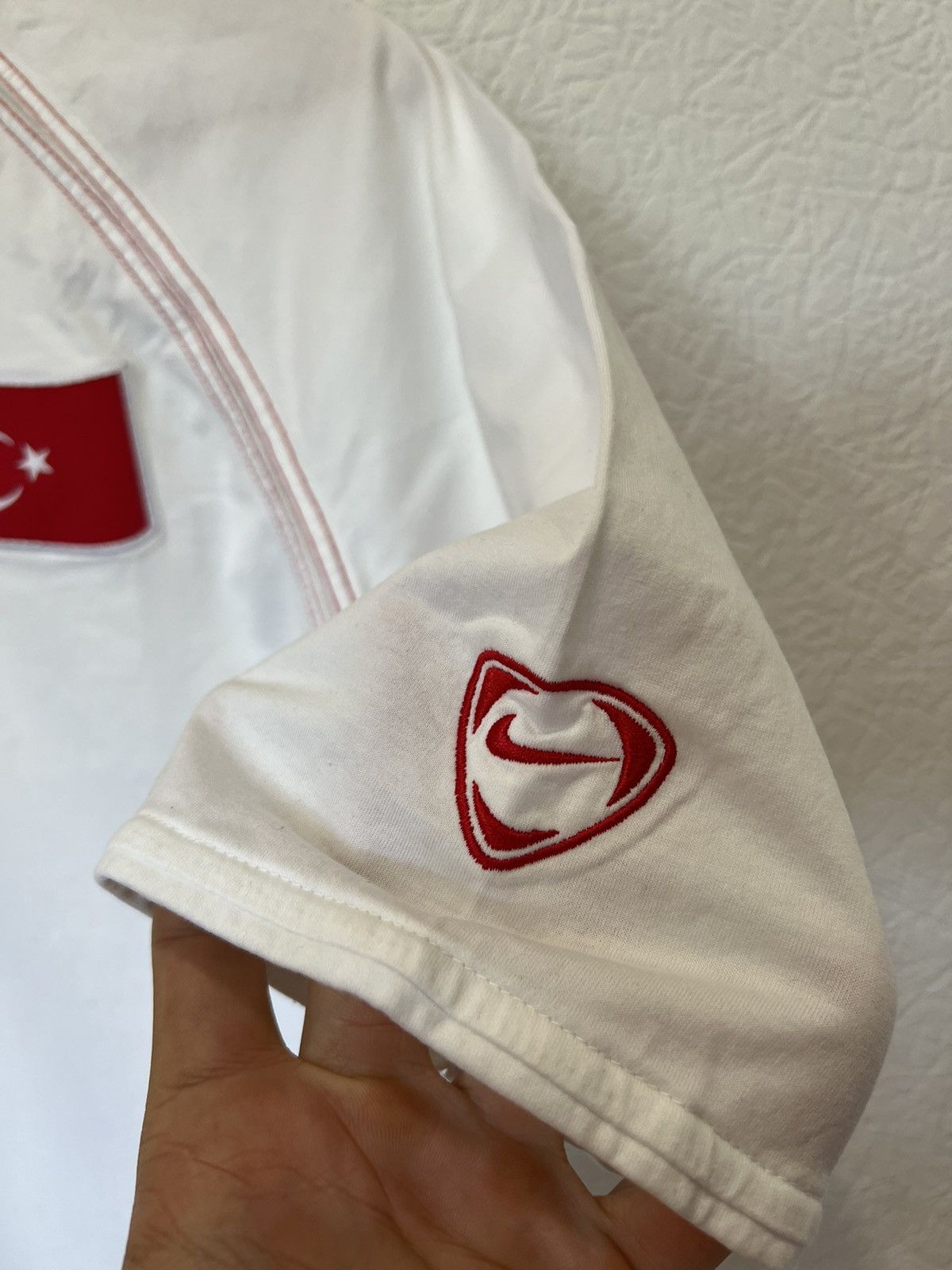 Nike × Vintage Vintage Nike Turkey 00’s White Polo Jersey Size US M / EU 48-50 / 2 - 5 Thumbnail
