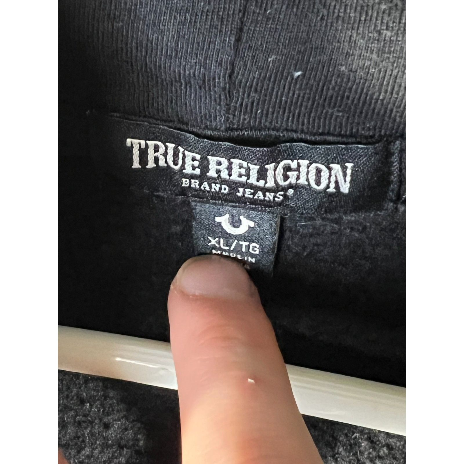 True Religion True Religion Black Zip Up Hoodie sz XL Metallic Horseshoe B Size US XL / EU 56 / 4 - 5 Thumbnail