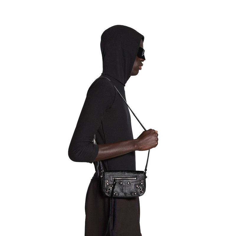 Balenciaga o1tr1nto0126 Size: OS / Le Cagole Mini Flap Bag in Black Size ONE SIZE - 4 Thumbnail