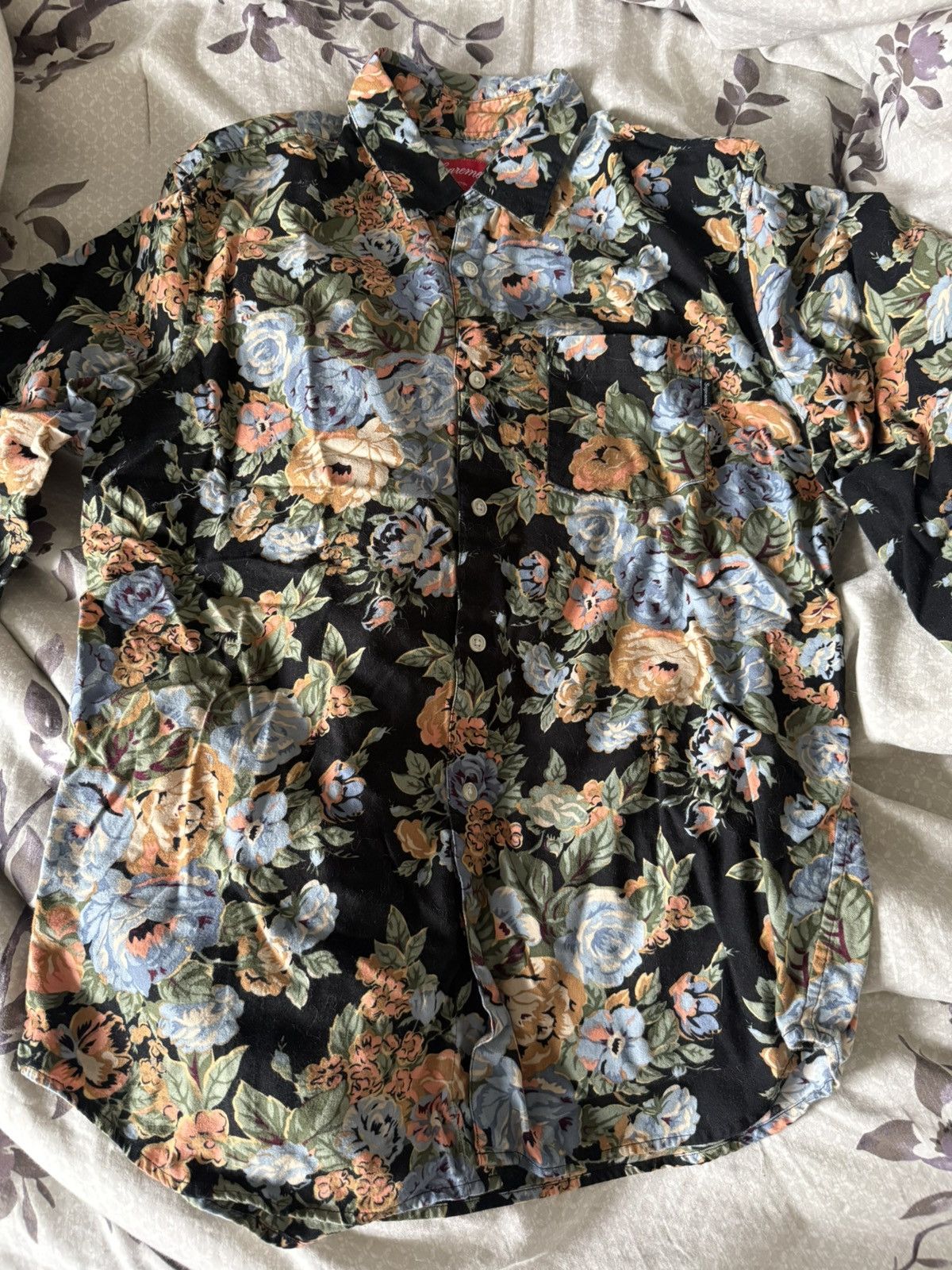 Supreme Supreme 2014 floral shirt black Size US M / EU 48-50 / 2 - 1 Thumbnail
