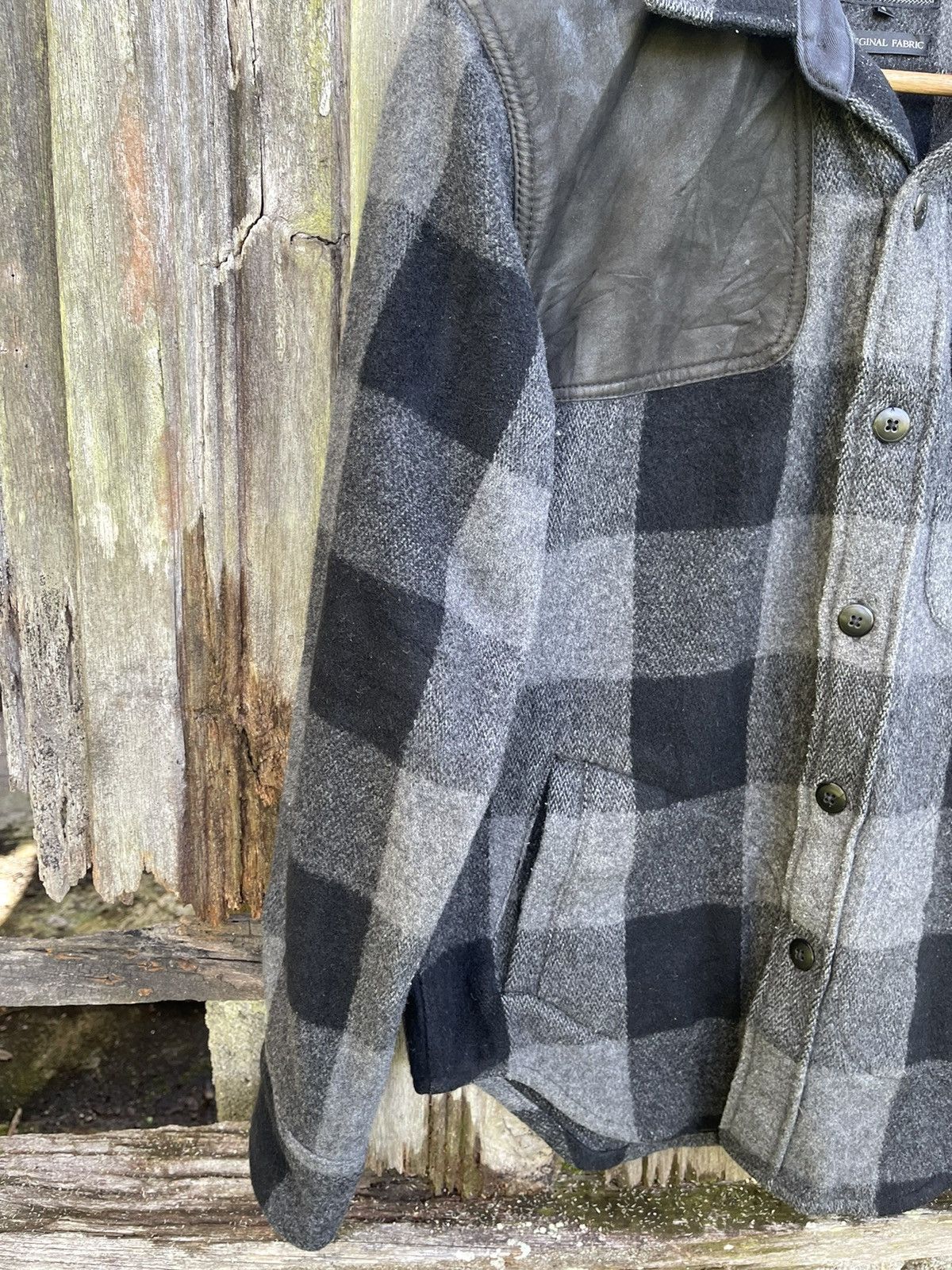 Beams Plus BEAMS Japan Wool Blend Check Shirt Jacket (S) Size US S / EU 44-46 / 1 - 5 Thumbnail